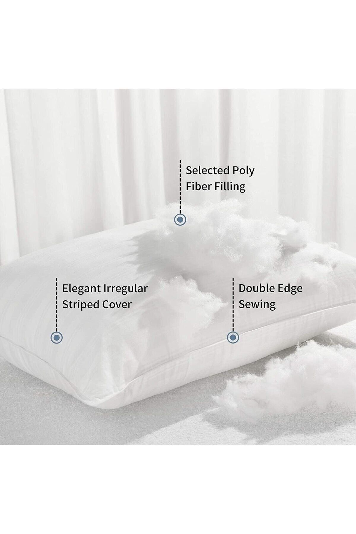 Genel Markalar Kare Kırlent Iç Yastık 2 Adet Ultra Dolgun Dolgulu Kırlent Yastığı.