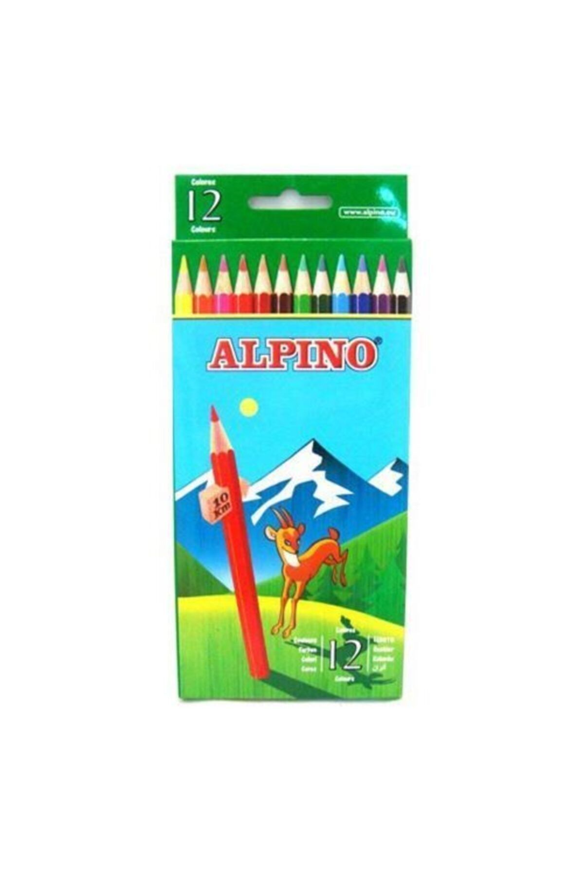 Alpino 12 Renk Kuru Boya 1/1 Tam Boy Al-10654