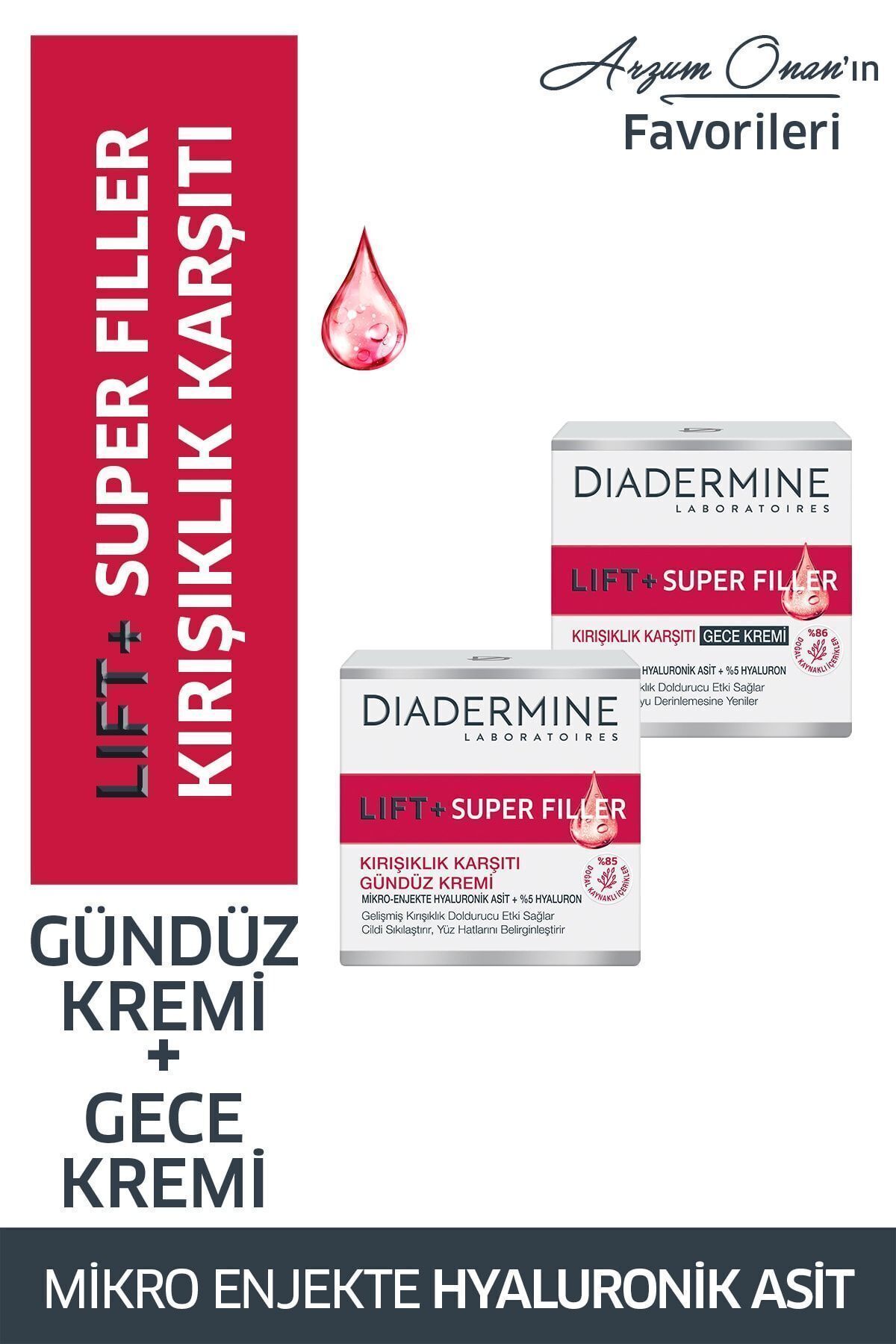 Diadermine Lıft+Superfıller Gündüz Kremi 50 ml + Gece Kremi 50 ml