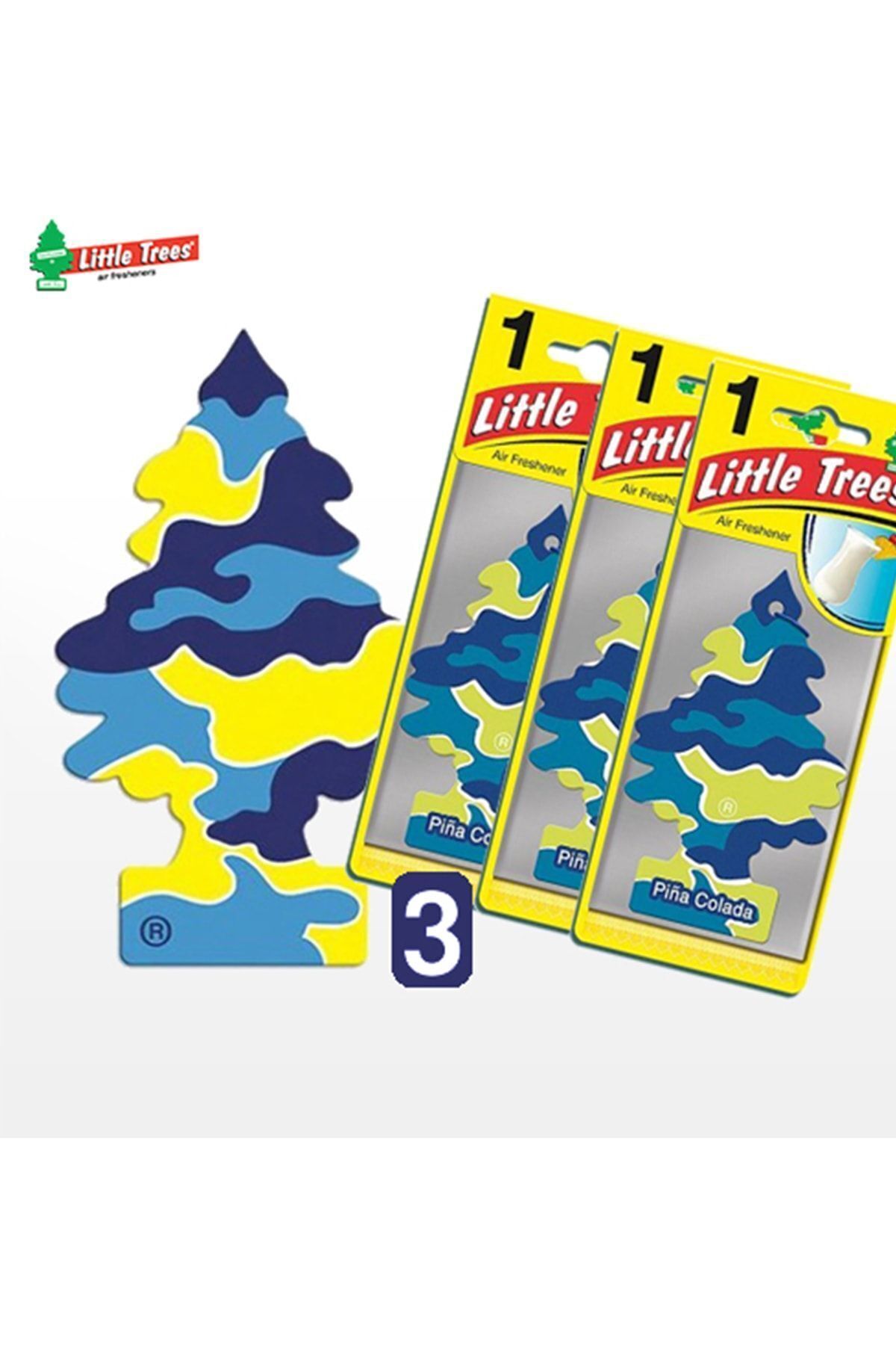Little Trees Orijinal Pına Colada Freshener Kağıt Koku 3 Adet