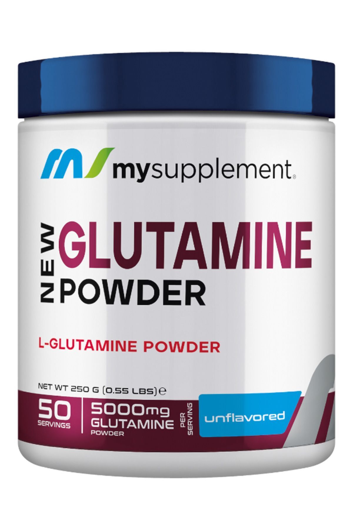 Mysupplement New Glutamin Powder Aromasız 250 gr 50 Servis Glutamine Amino Asit