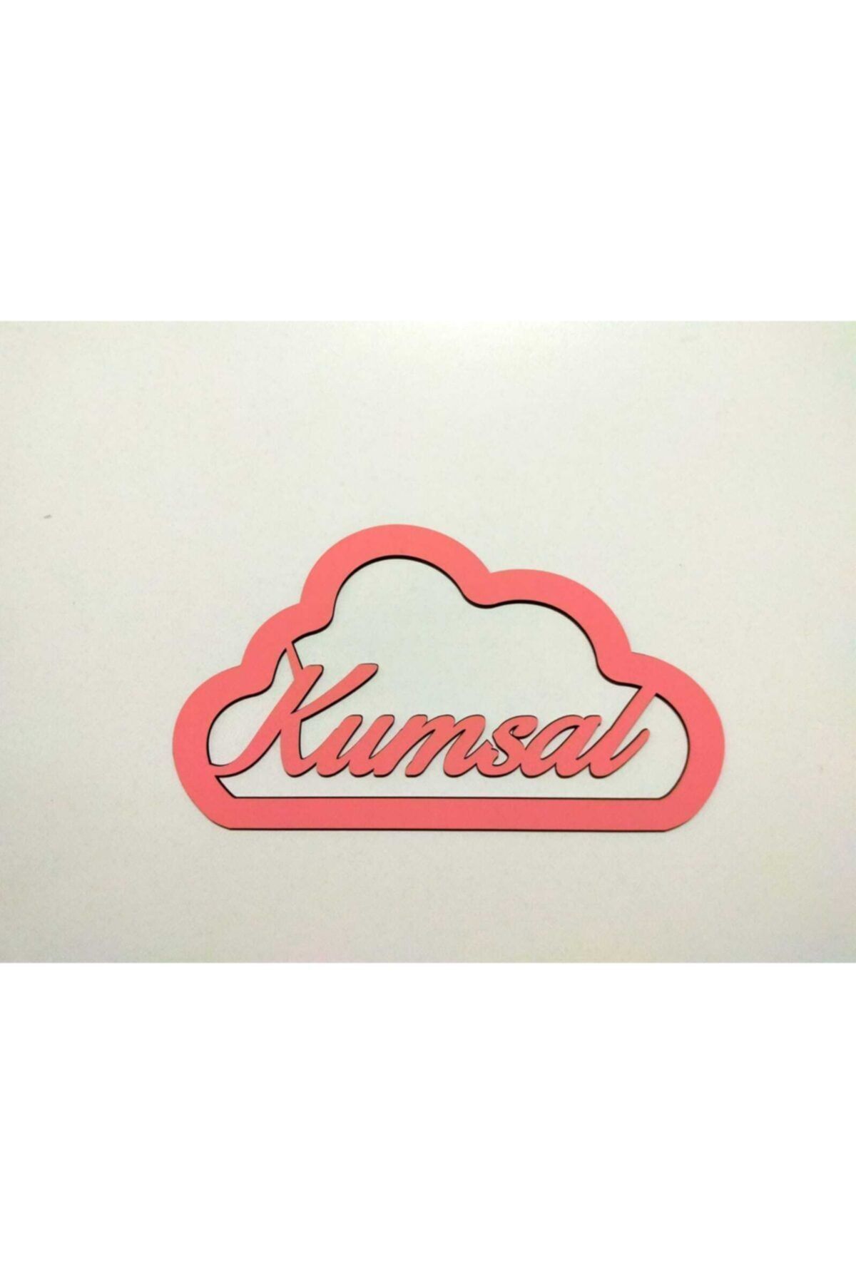 fabrikahşap Isimli Bulut Kapı Süsü Kasnak Makrome Pembe