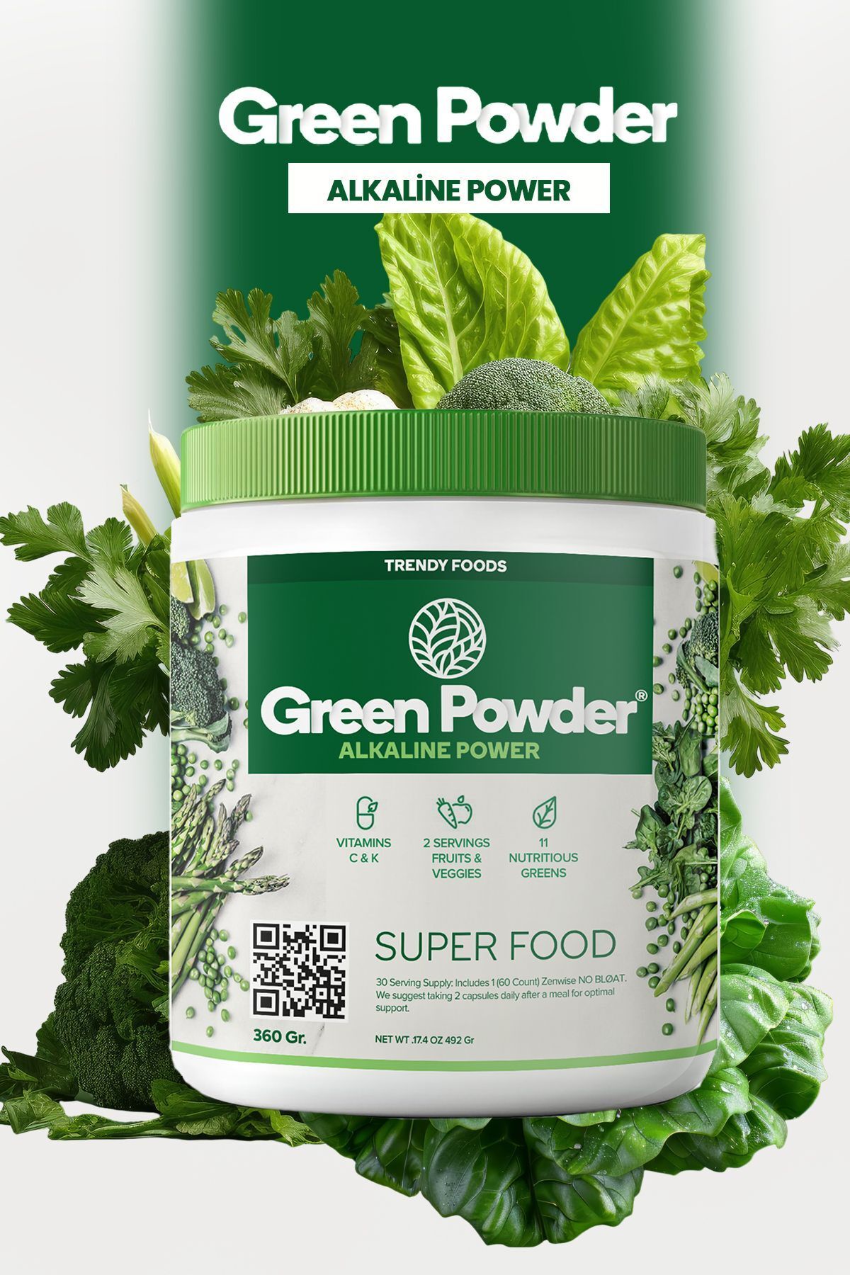 Green Powder Detox ( Toksinleri Arındırıcı, ve Enerji Artıcı Detox )
