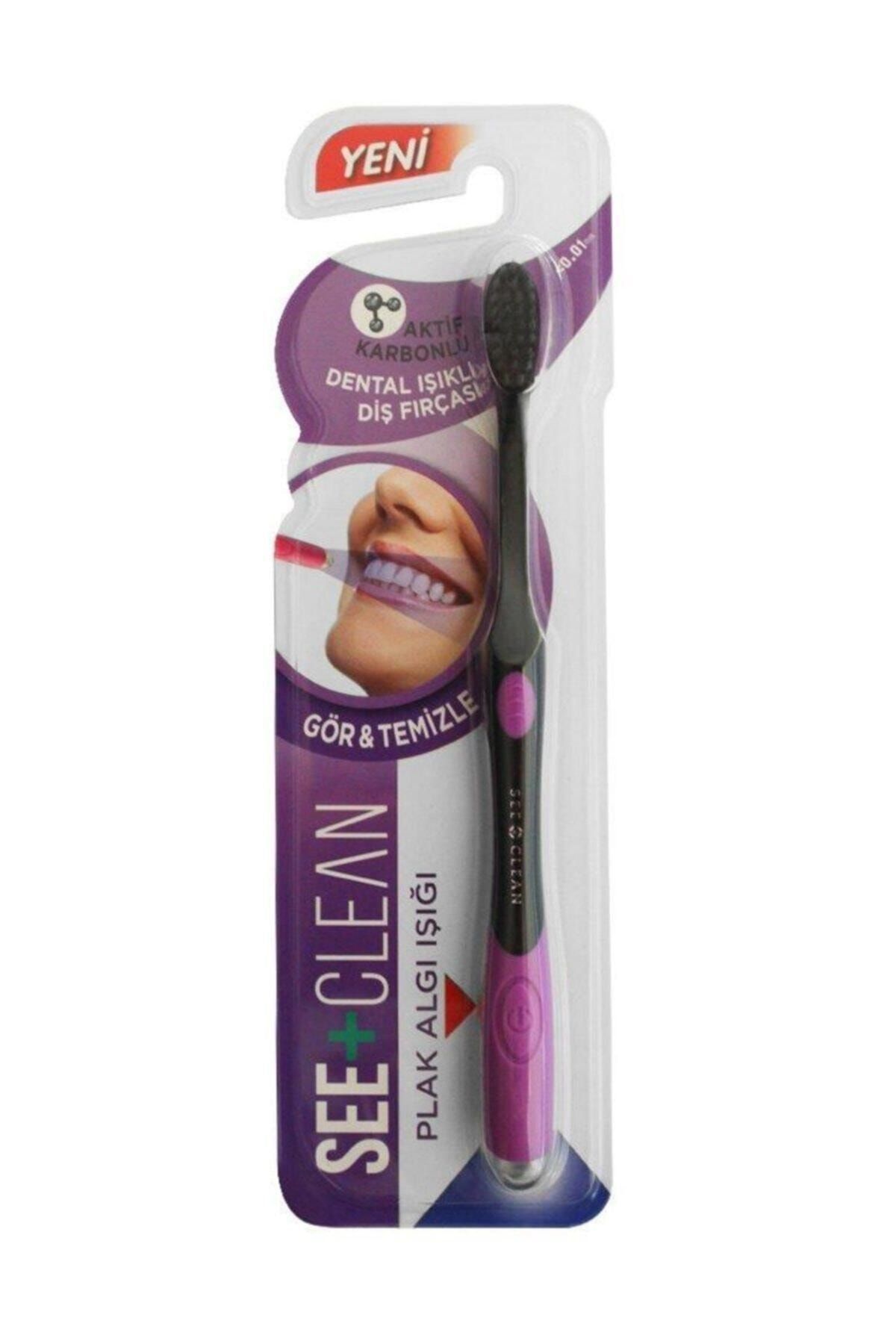 Dentiste See+clean Plak Algı Işıklı Diş Fırçası Pembe