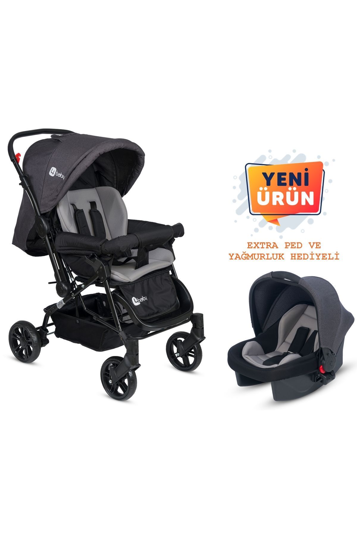 ESY LİNE Çift Yönlü Bebek Arabası - Taşıma Koltuğu Set