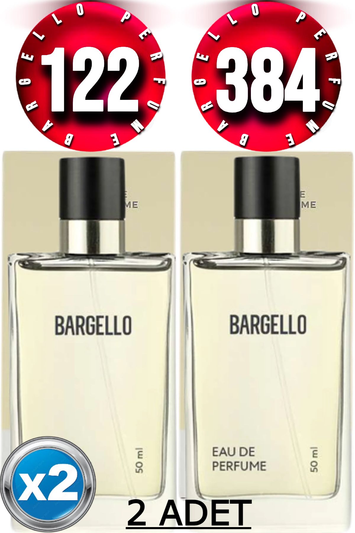 Bargello 122 Kadın Parfüm Oriental 50 ml Edp 384 Kadın Parfüm Floral 50 ml Edp 2 Adet Ürün