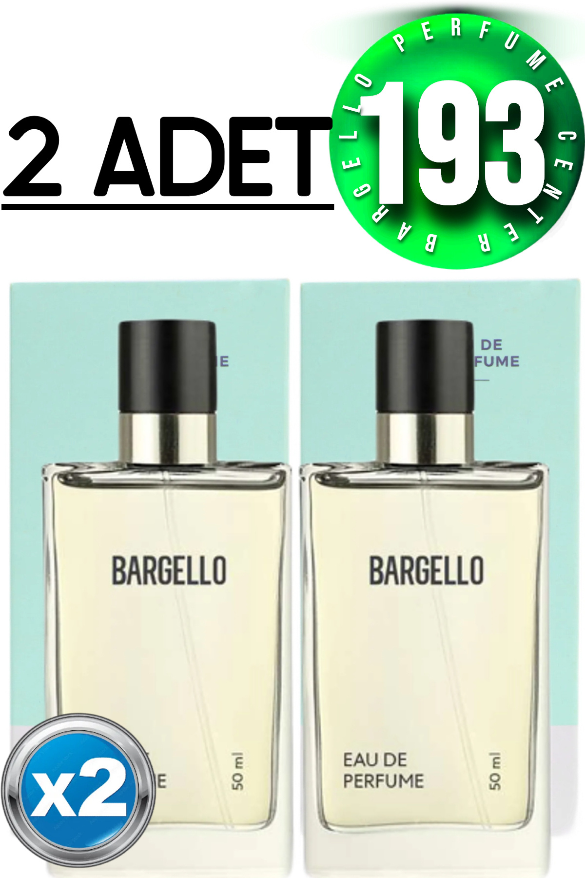 Bargello 193 Edp Unisex Parfüm 2x50 ml - Kalıcı ve Zarif Kokular