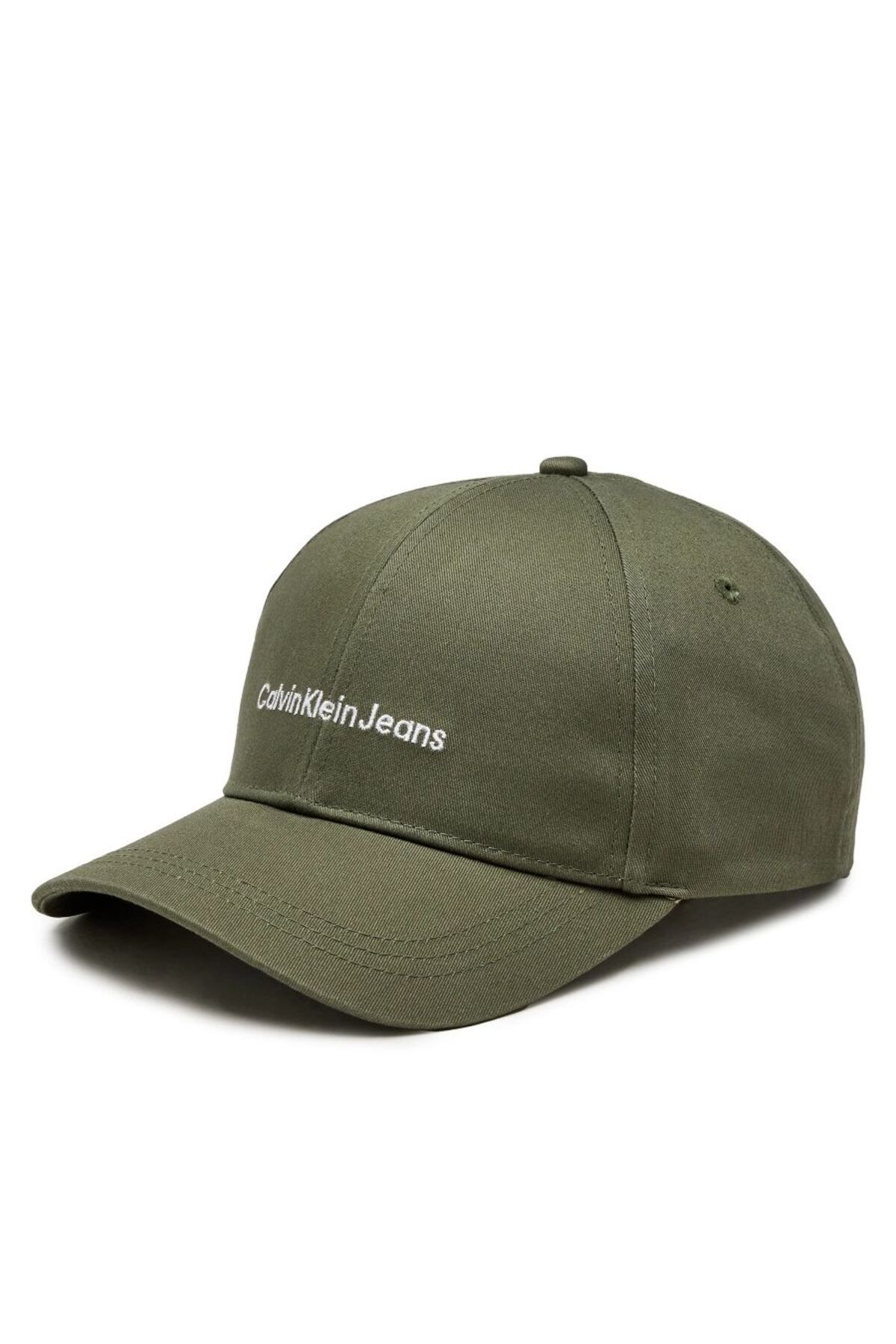 Calvin Klein Erkek Logo Detaylı Yeşil Şapka