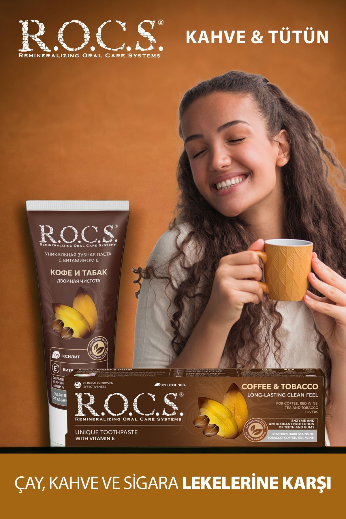R.O.C.S. Kahve Tütün Lekelere Karşı Diş Macunu 60 ml