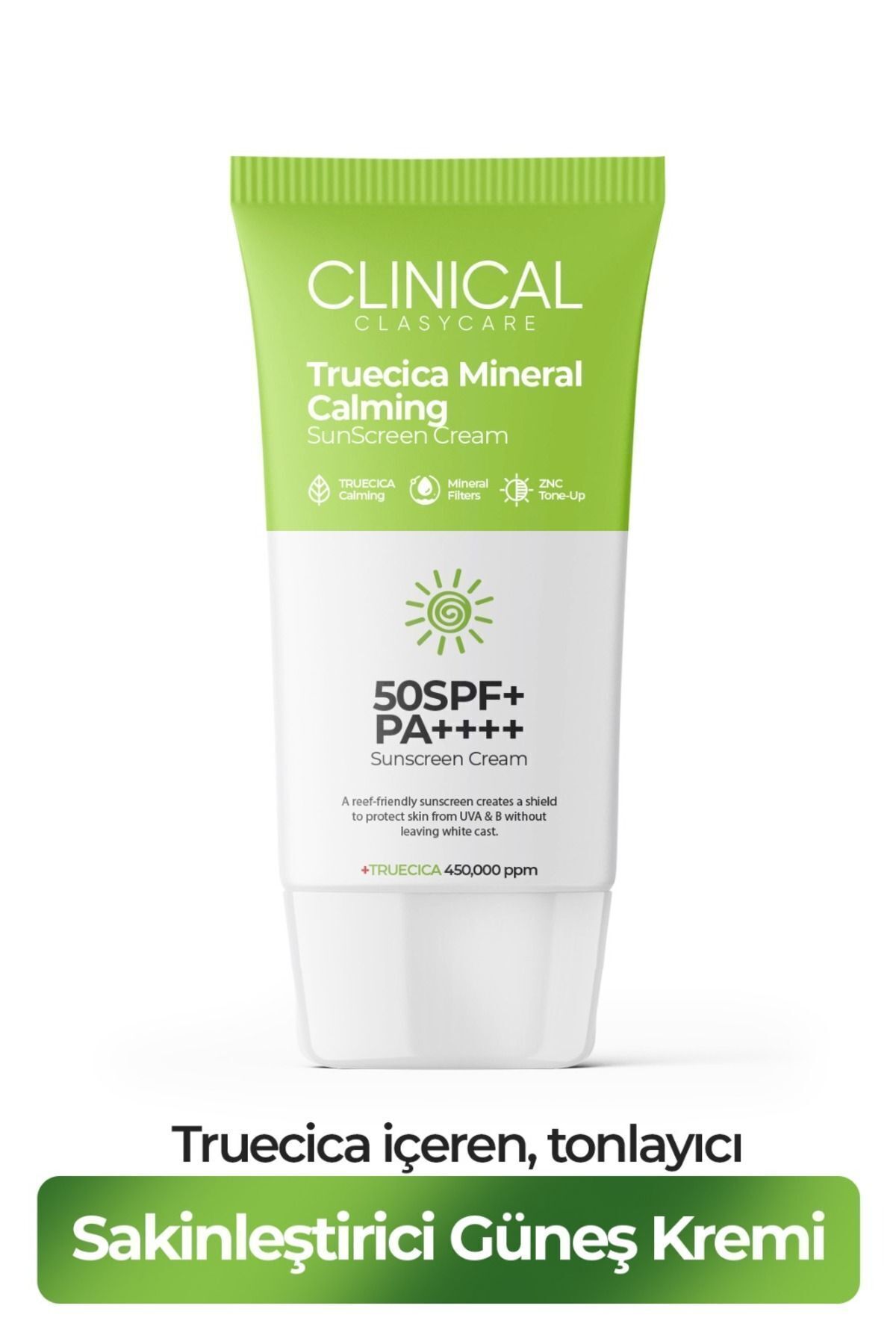 Clasy Care Clinical Spf 50 Truecica Mineral Calming Sunscreen Cream 50 ml