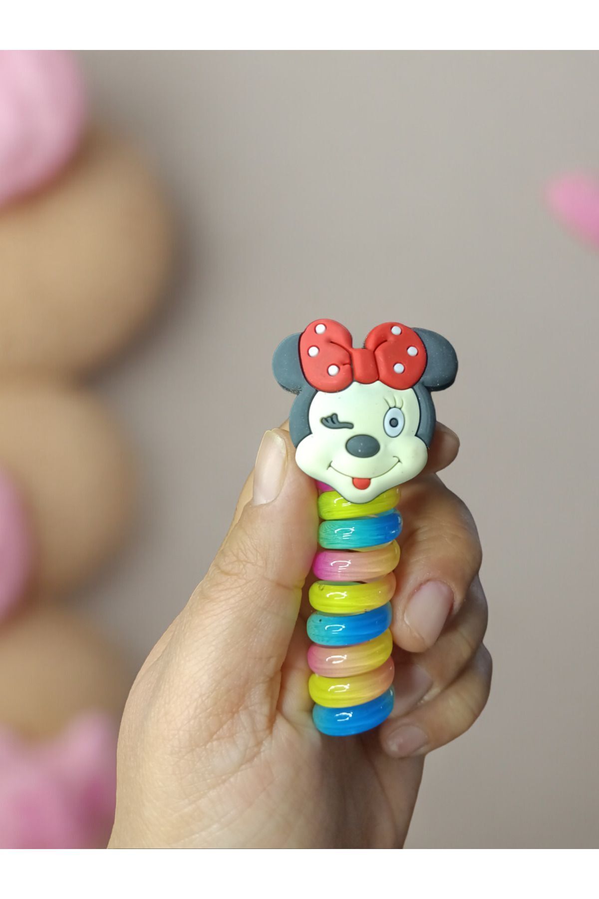 BAEY Minnie Mouse Model Karışık Renk Burgu Toka 1 Adet