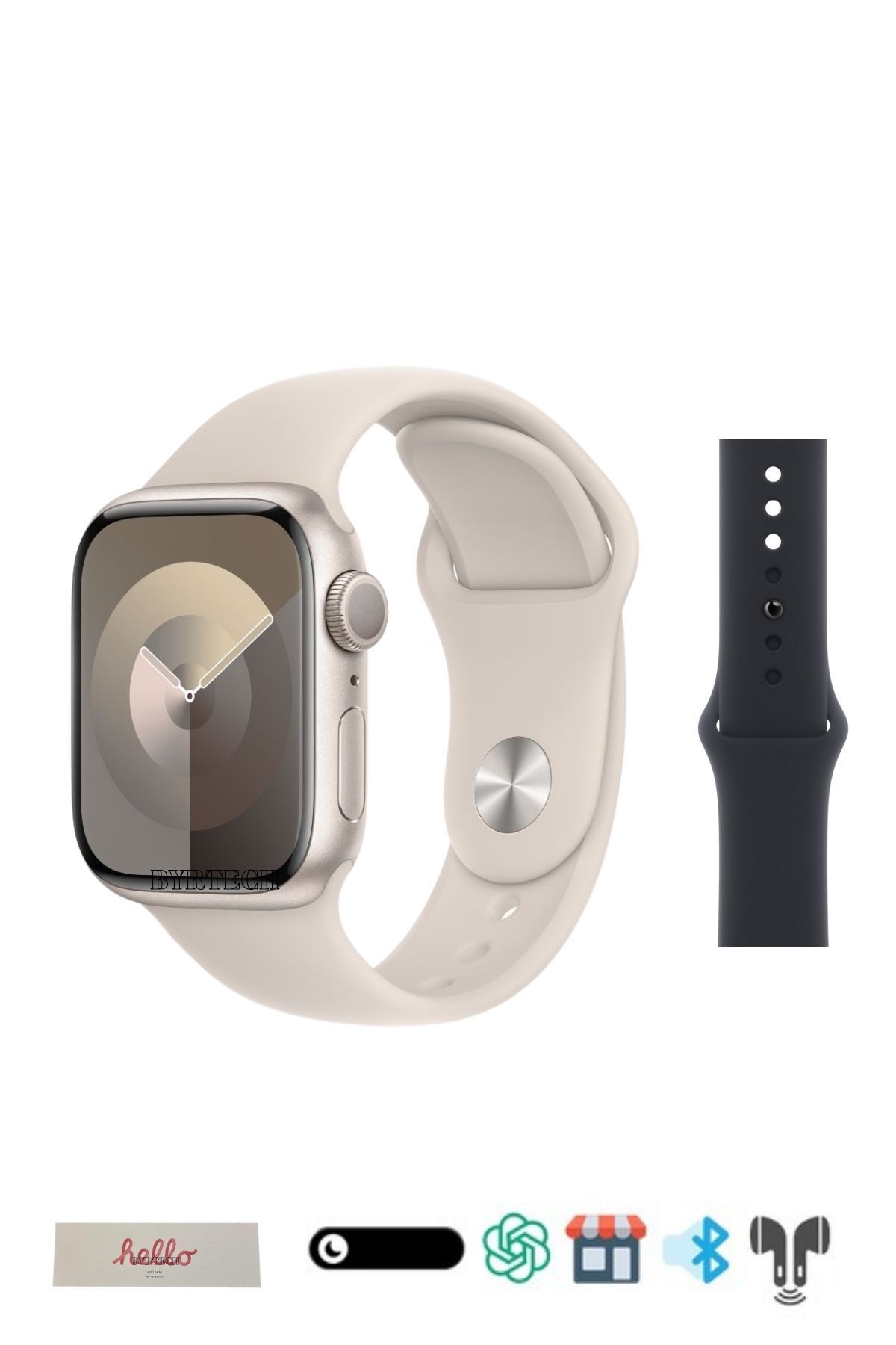 BYRTECH Hello Watch H13 Mini Amoled Ekran 1gb Depolama/galeri/nfc Destekli 41 mm Watch 10 Mini Akıllı Saat