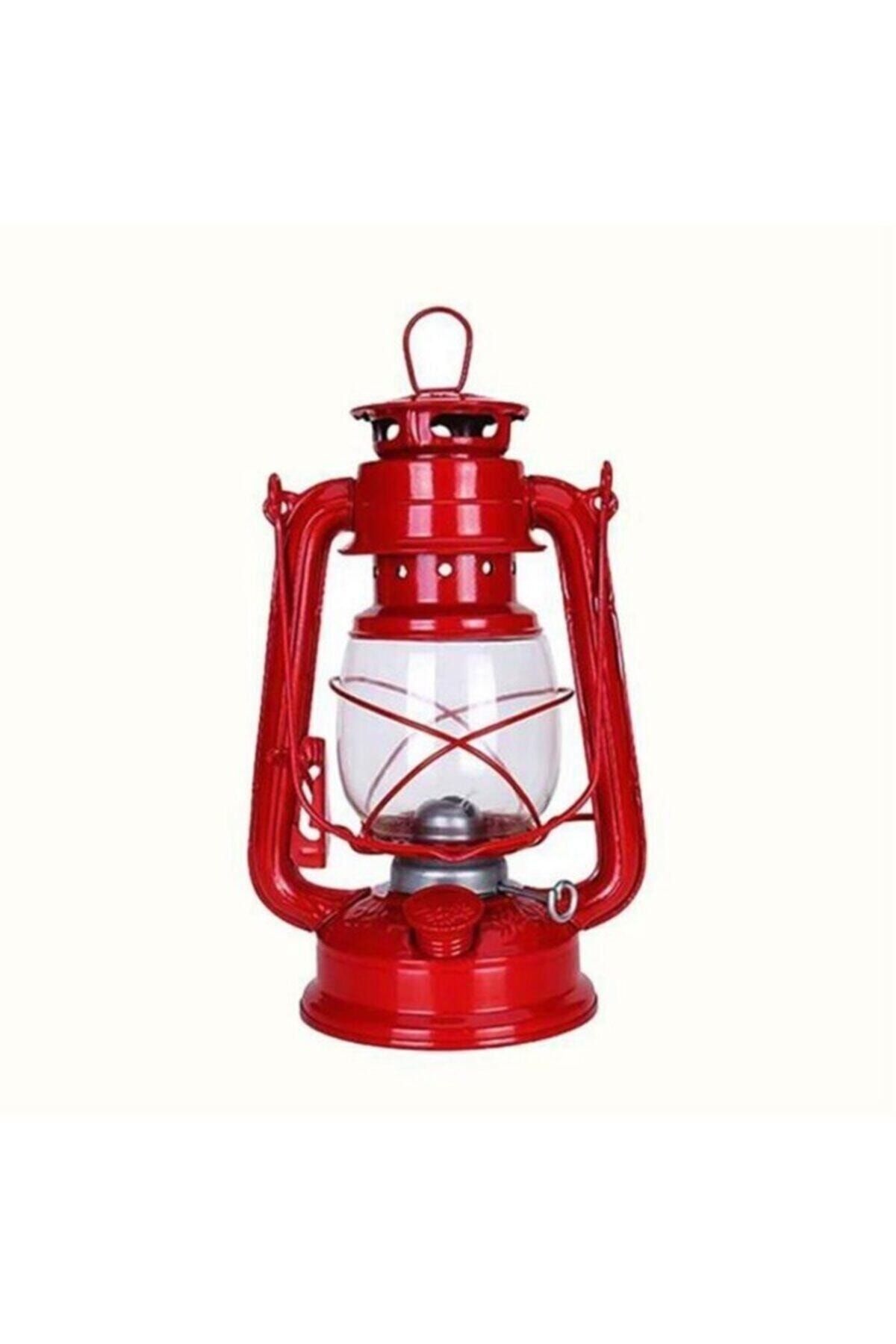 Genel Markalar Gemici Feneri (Gaz Lambası) Orta Boy Kırmızı