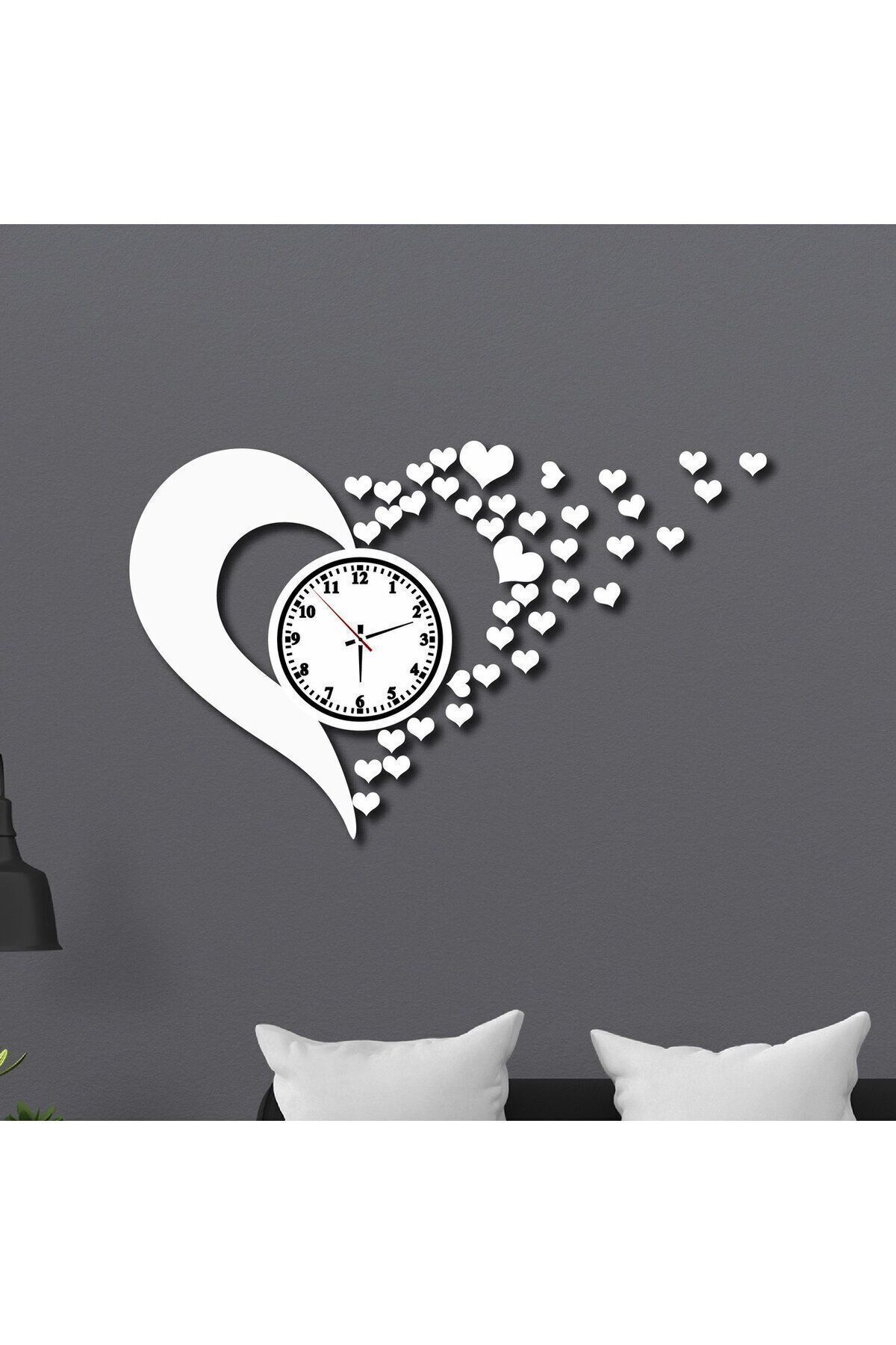 MOD Dekoratif Kalpli Beyazduvar Saati Hediyeli