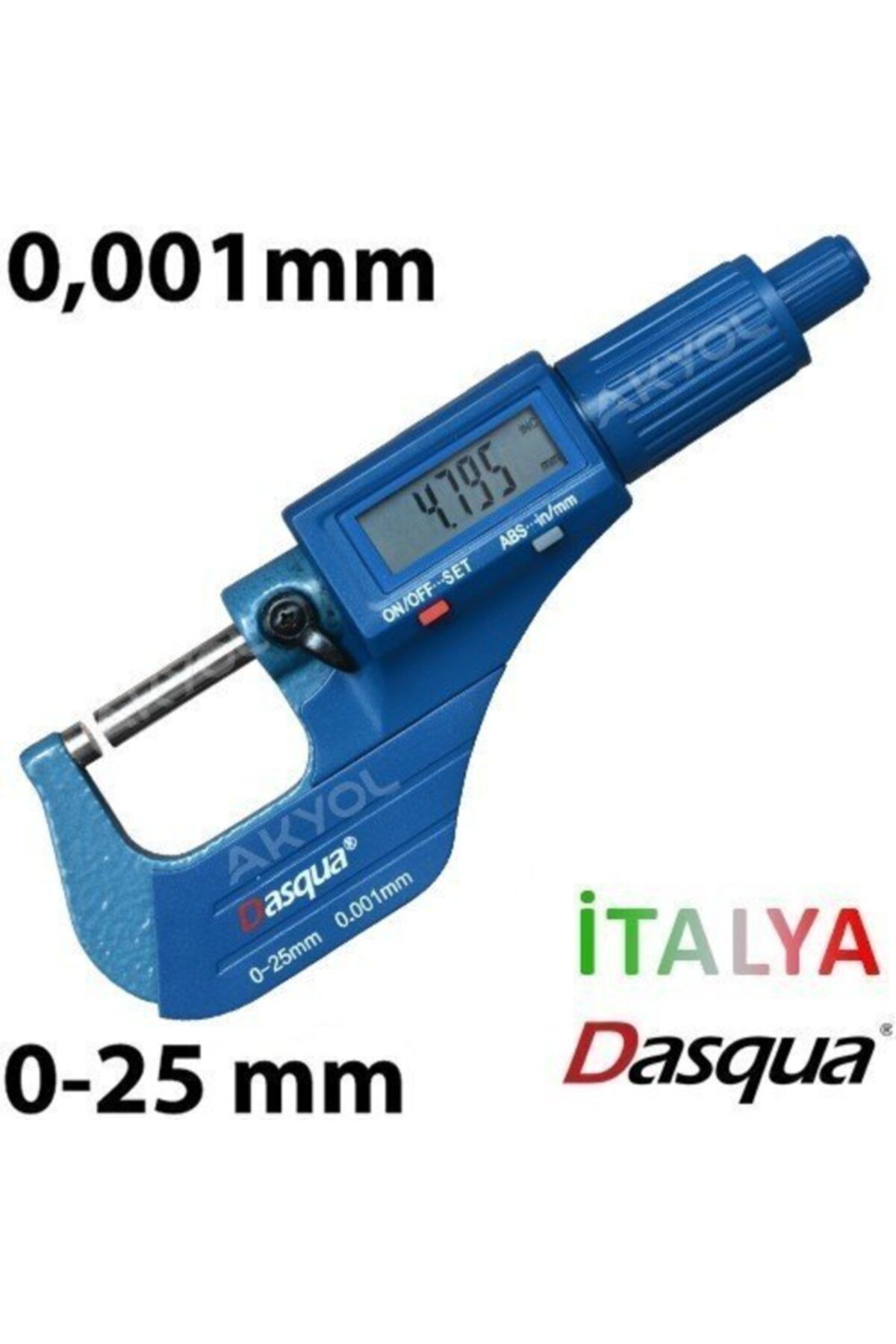 DASQUA 4210-2105 Hassas Dijital Mikrometre 0-25 Mm