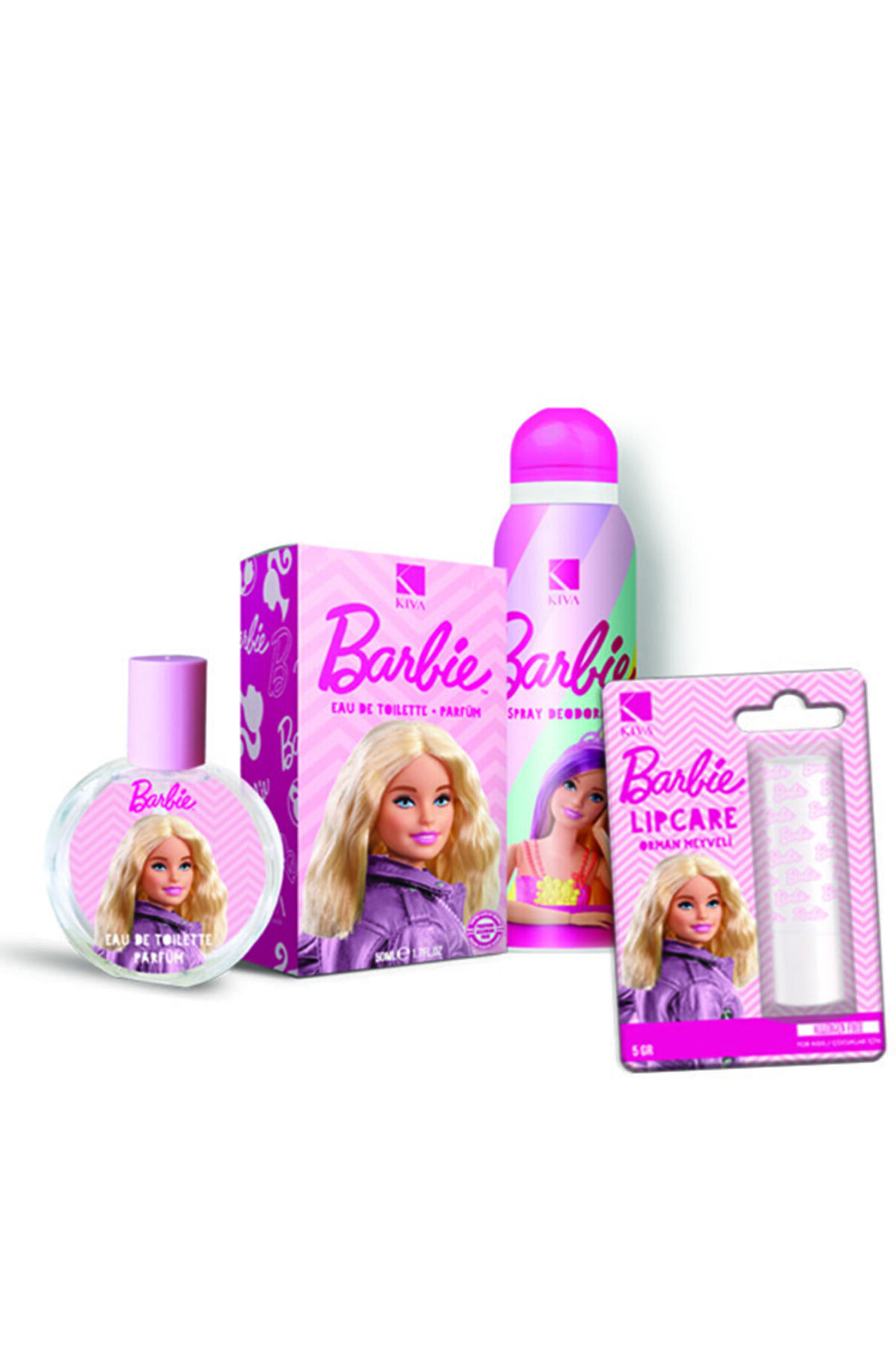 Barbie Parfüm 50ml Edt + Lipcare + 150ml Deodorant