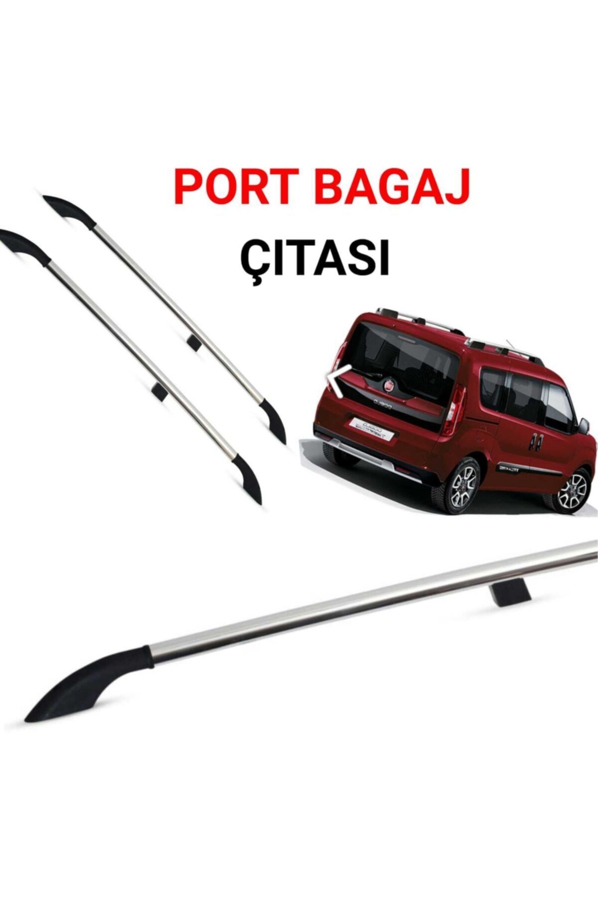 İNNEXT Doblo 2010 2011 2012 2013 2014 2015 2016 2017 2018 2019 2020 2021 Gri Portbagaj Tavan Çitası