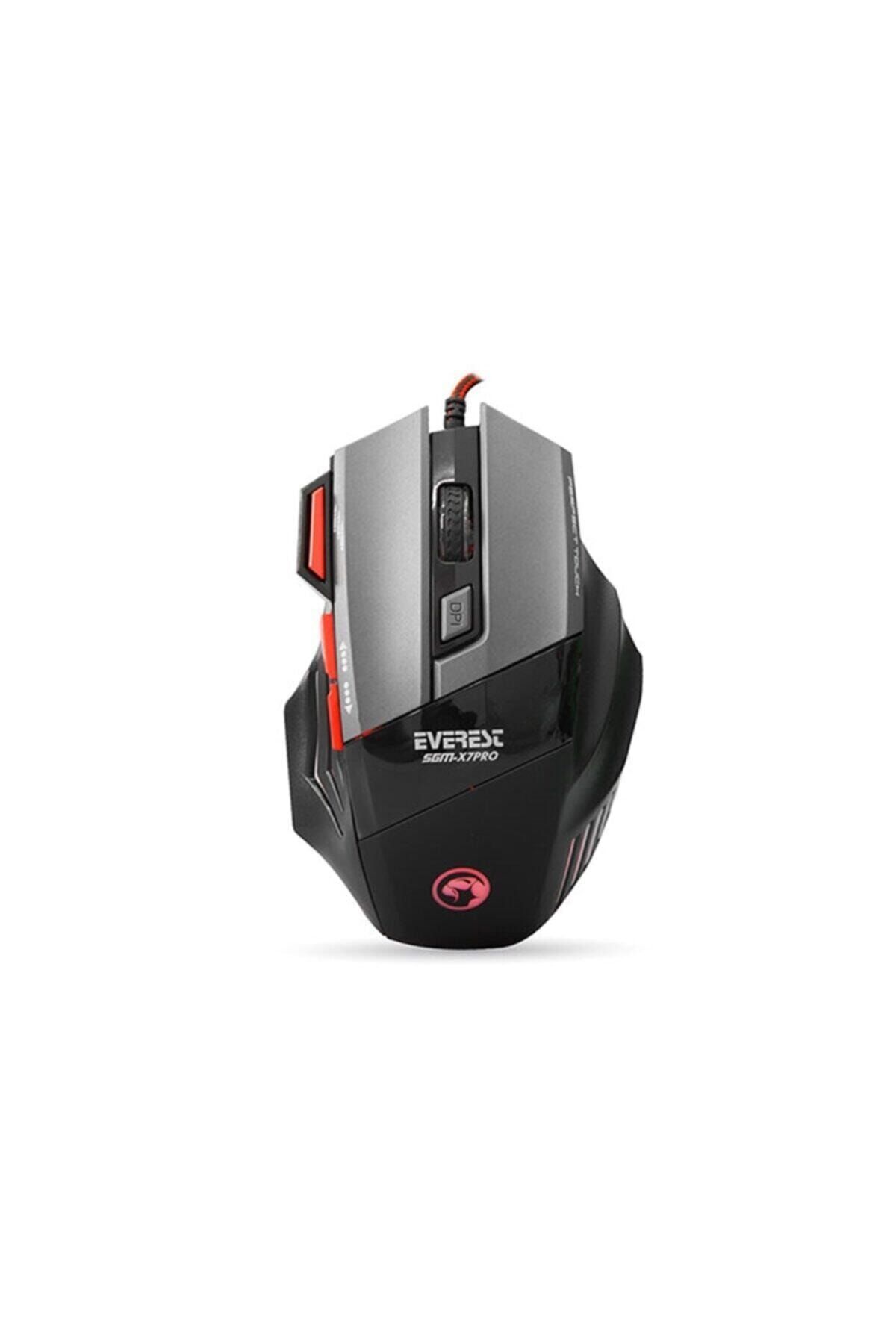 Everest Sgm-x7 Pro Siyah 7200dpi Customizable Gaming Oyuncu Mouse