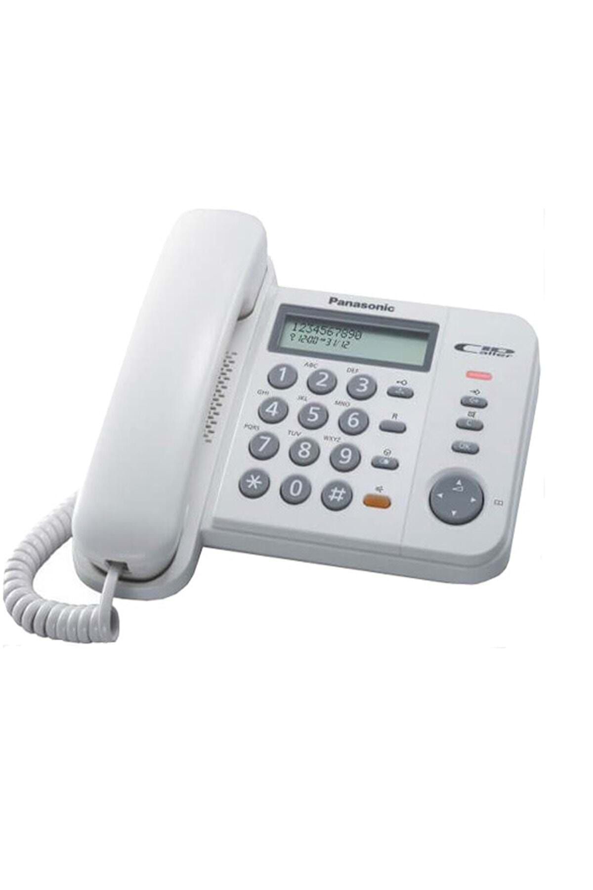 Panasonic Kx-ts580tr Kablolu Ekranlı Masa Telefonu Beyaz Id Caller