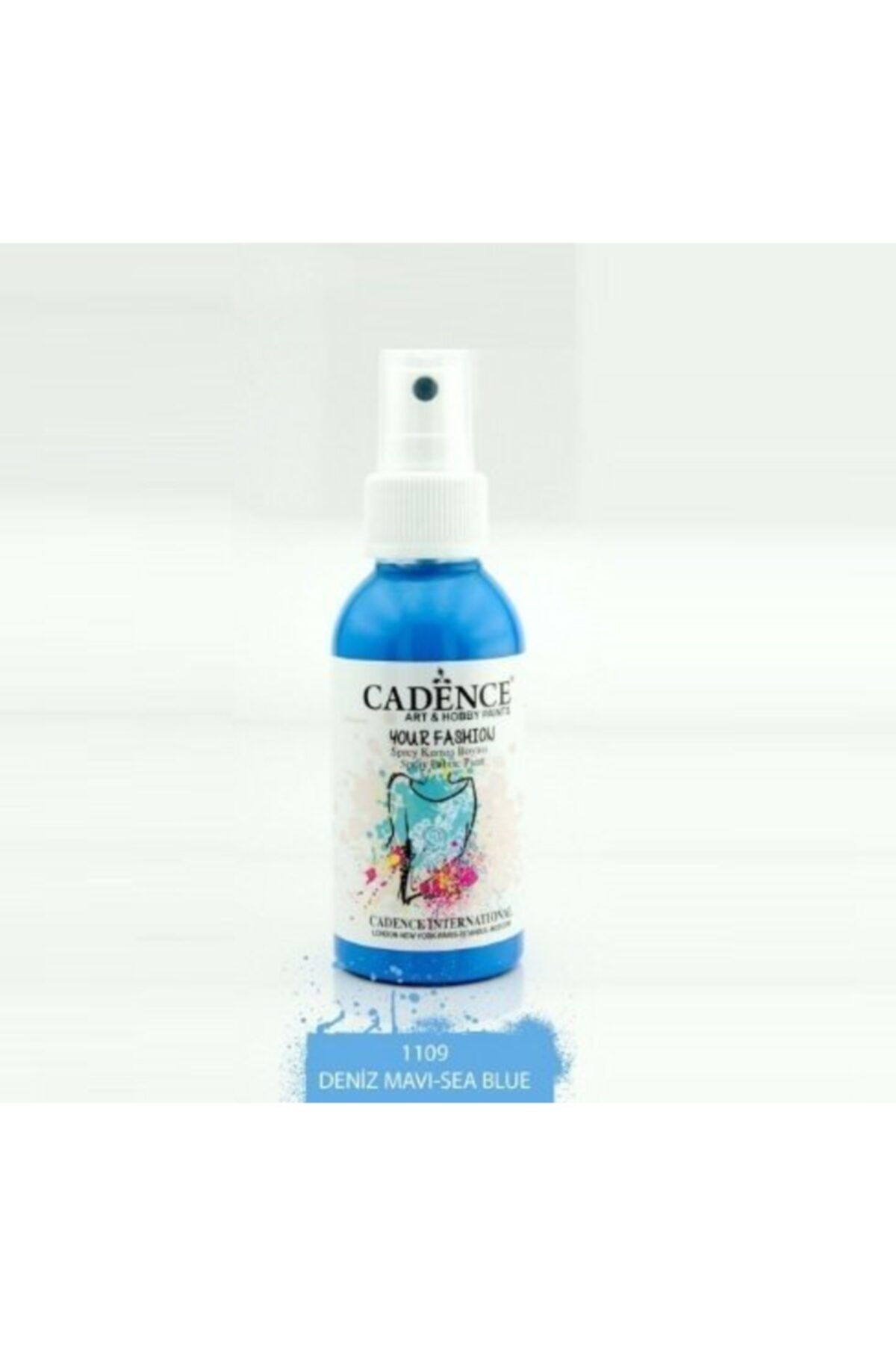 Cadence 1109 Deniz Mavi Sprey Kumaş Boyası | Craft Hobi