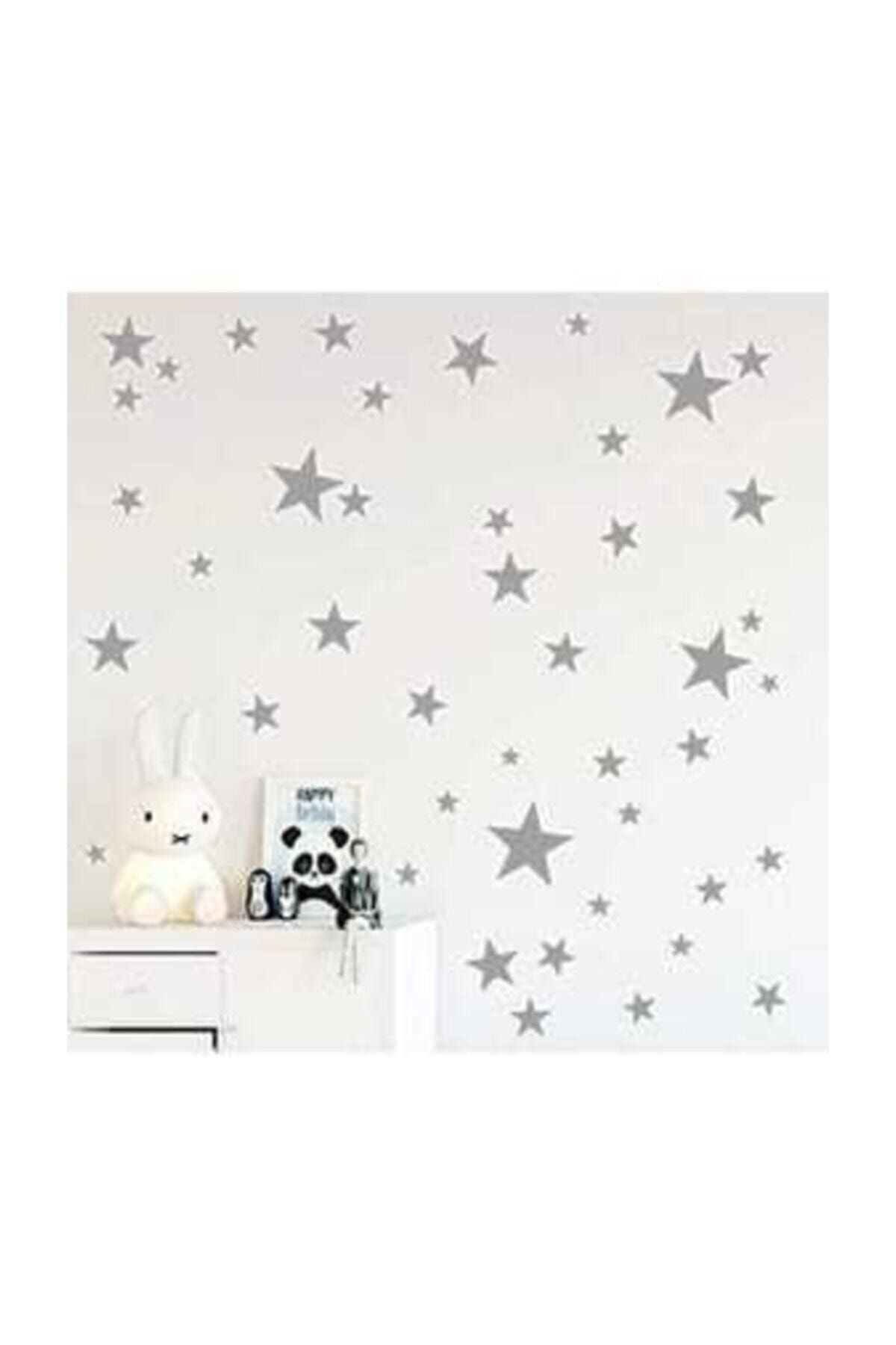 dekorasyonsepetim Yıldız Duvar Sticker 3-4-5 Cm 100 Adet