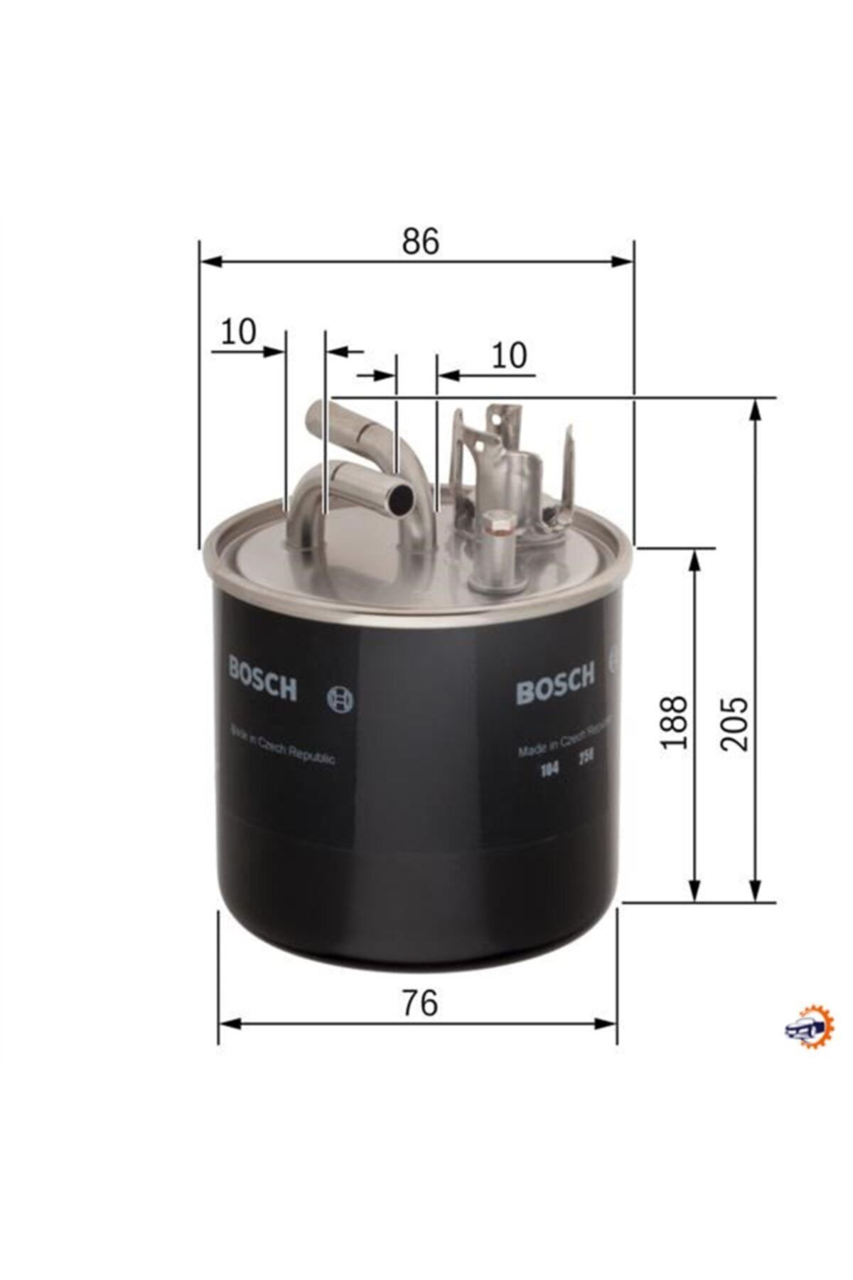 Bosch Yakıt Filtresi Audı A6 2.7 Tdi-3.0tdi 04-11 Asb-bmkbos-0450906459 0450906459 4f0127435a