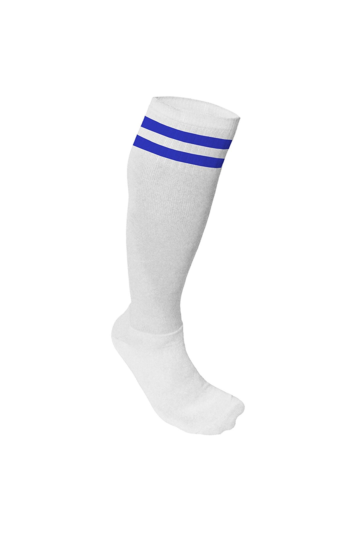Spor724 Süper Futbol Tozluğu-Çorabı Beyaz Mavi - 36851