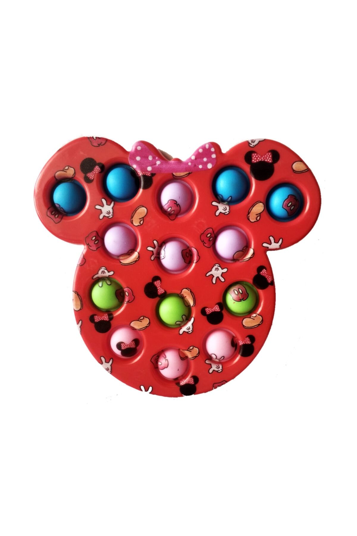 CİMCİME OYUNCAK Co-1490-11 Minnie Mouse Desenli 13 Popitli Stres Çarkı Popit Fidget Spinner