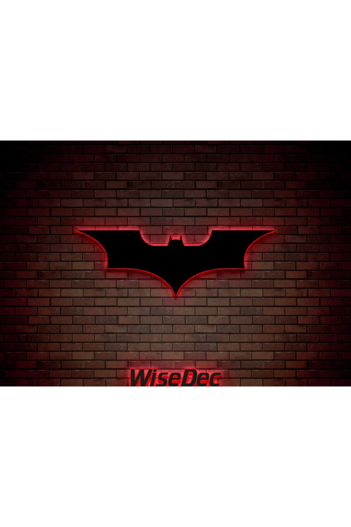WiseDec Batman Led Metal Tablo