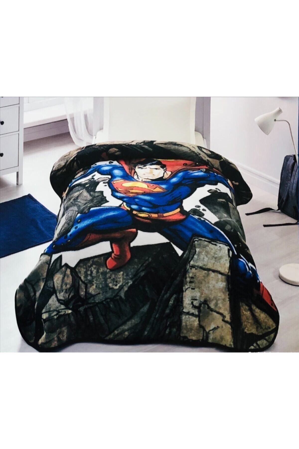 Özdilek Tek Kişilik Lisanslı Battaniye Superman Stone