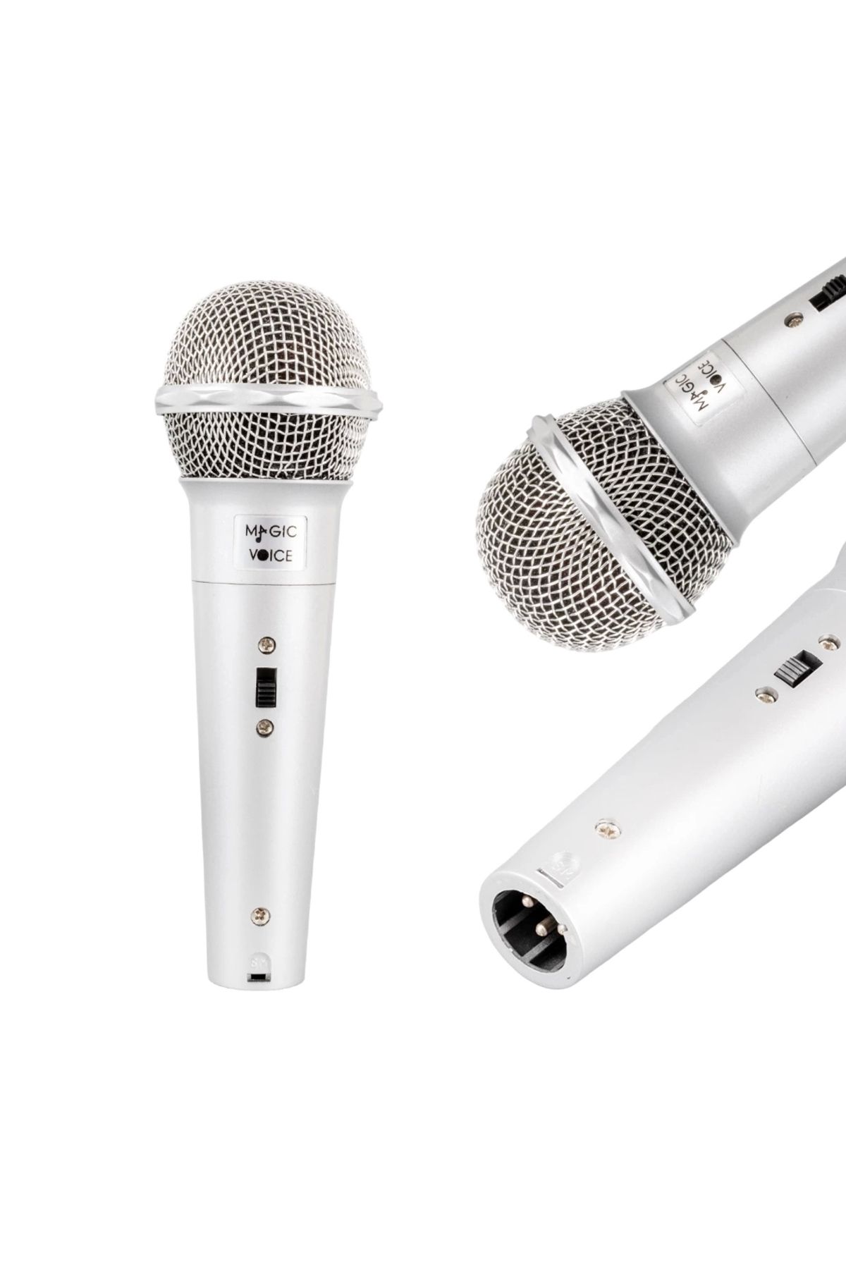 Genel Markalar Magıcvoıce Mv-4676 Dinamik Gri Kablolu El Mikrofonu ( )