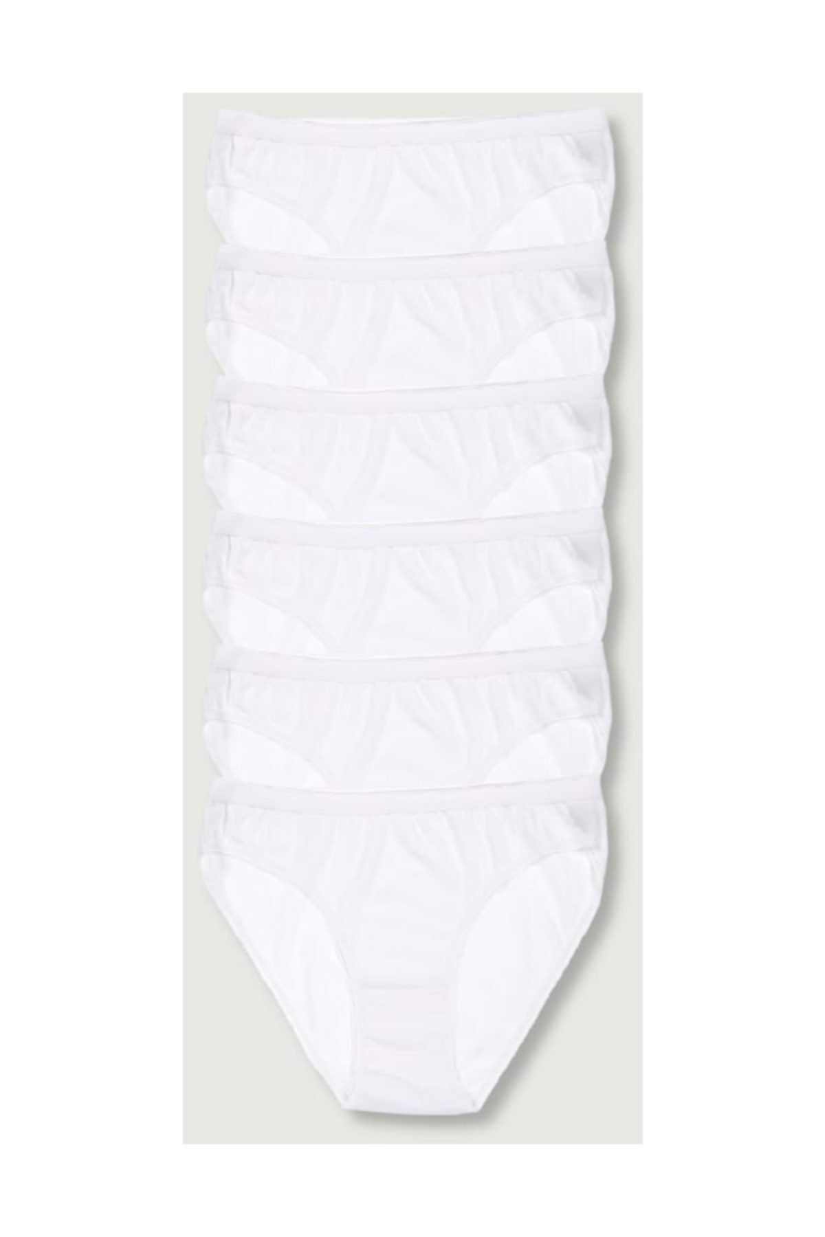 Tutku Kadın Beyaz 6'lı Paket  Bikini Külot ELF568T0635CCM6