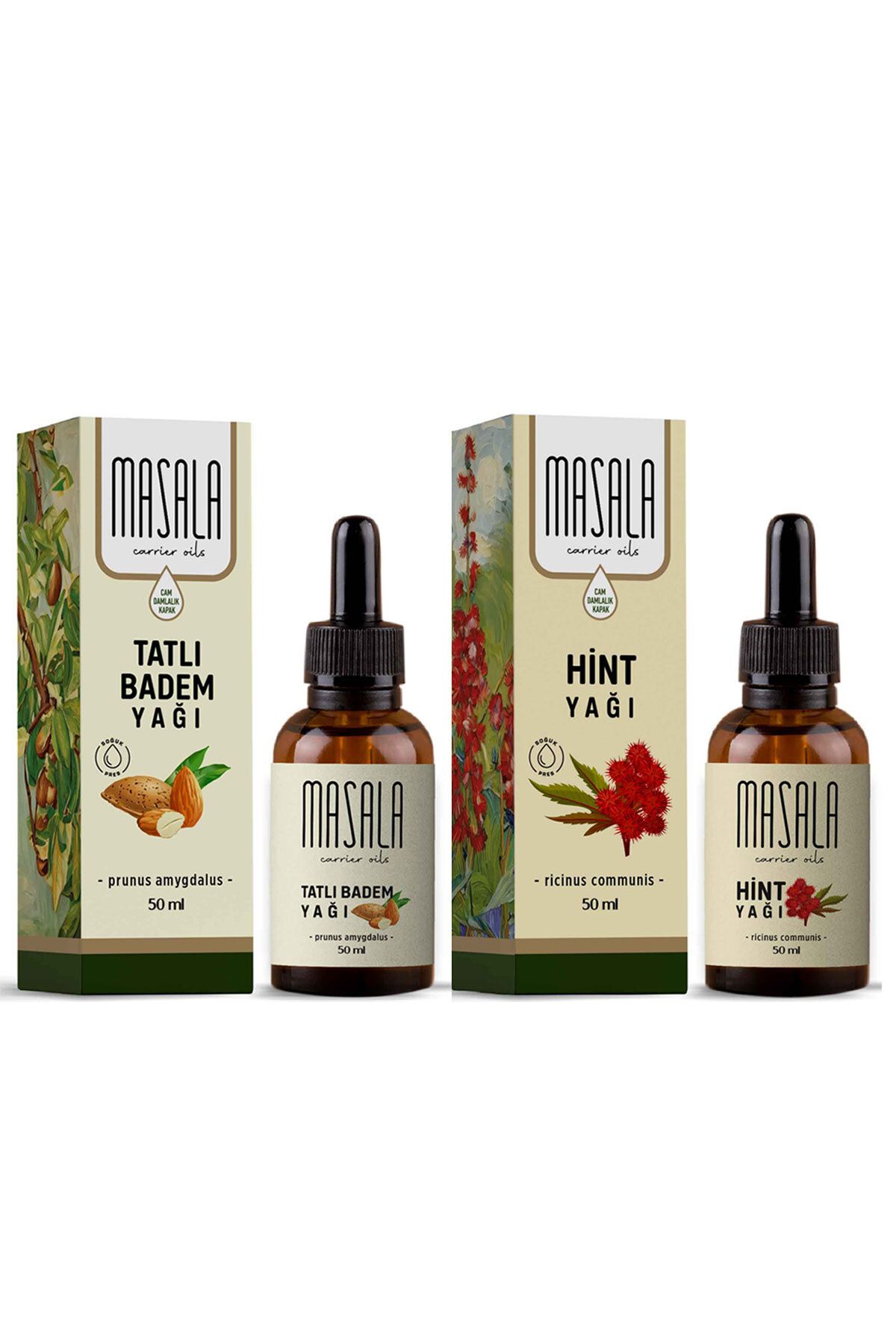 Masala Tatlı Badem Yağı + Hint Yağı 2 X 50 Ml