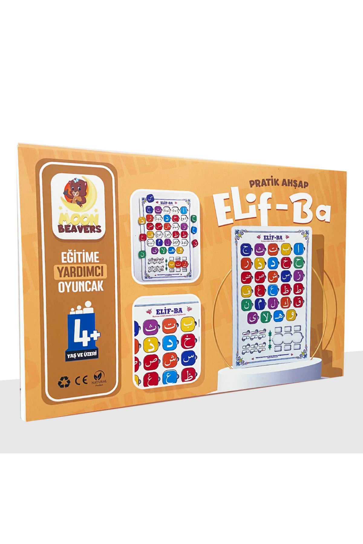 ihvanonline Ahşap Elif Ba Puzzle - Dini Yapboz - Eğitici Oyuncak - 4 Yaş ve Üzeri Eğitime Yardımcı Oyuncak