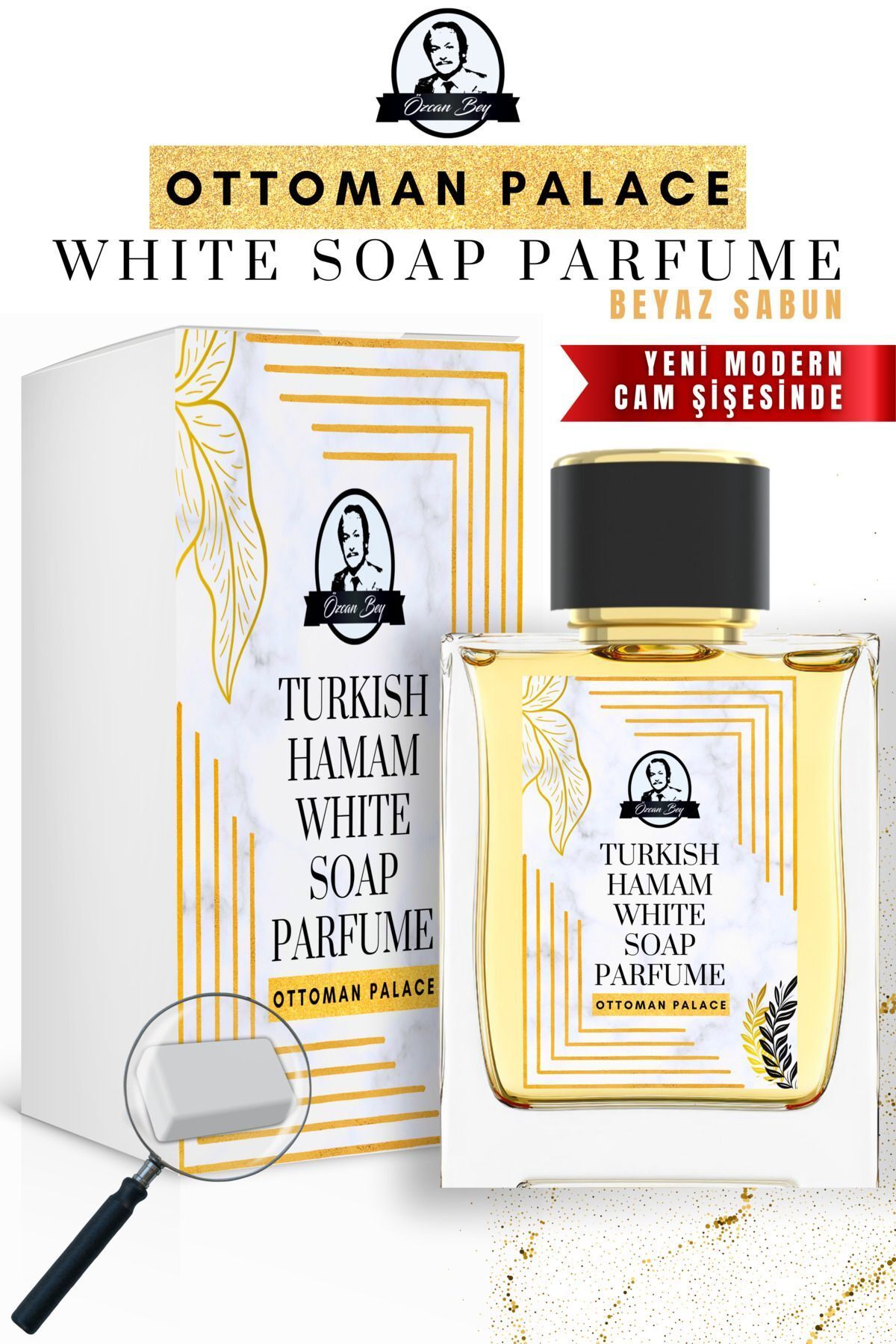 Özcan Bey Ottoman Serisi Beyaz Sabun Kokulu Parfüm White Soap 55ml