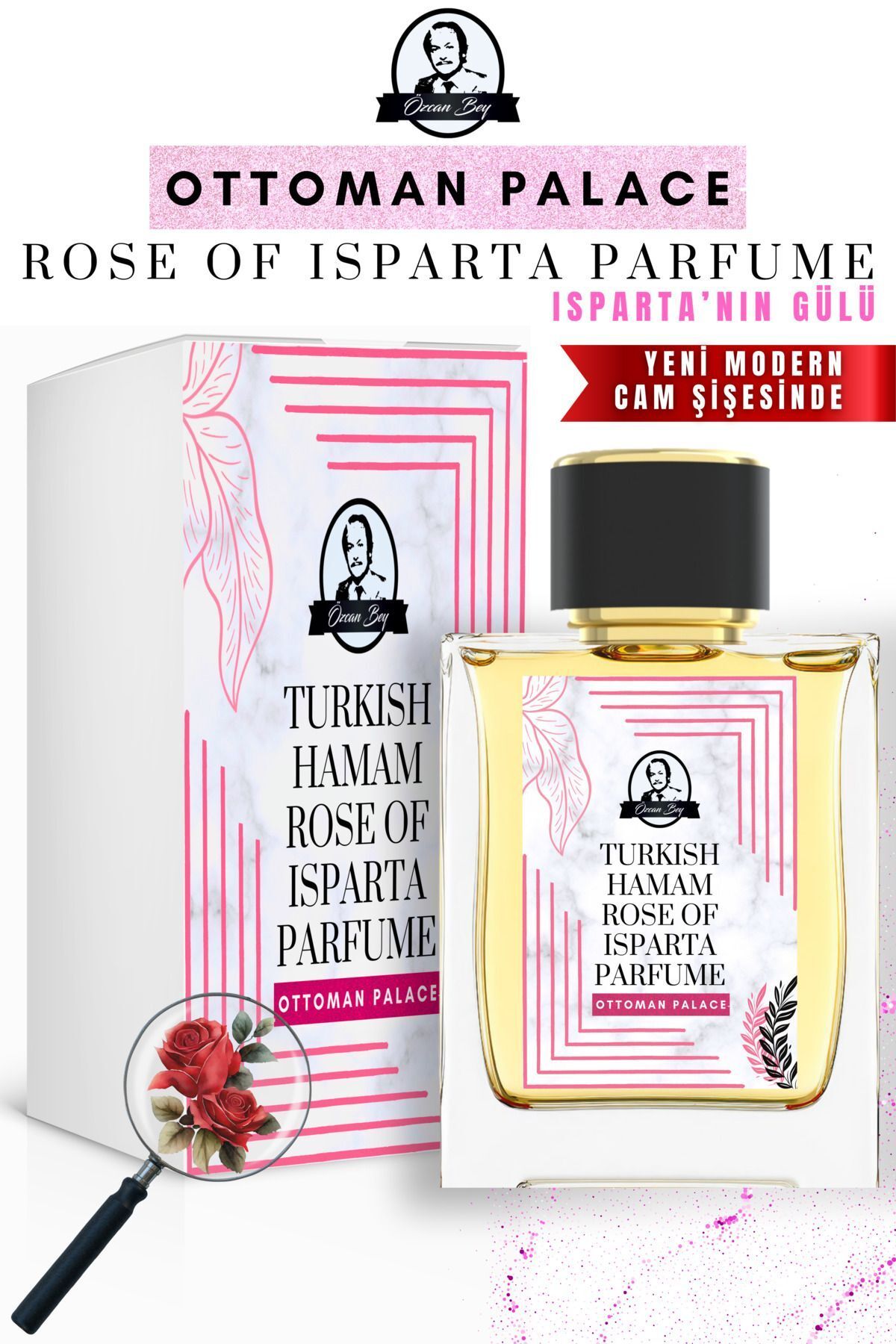 Özcan Bey Ottoman Serisi Rose Gül Kokulu Parfüm Rose of Isparta 55ml