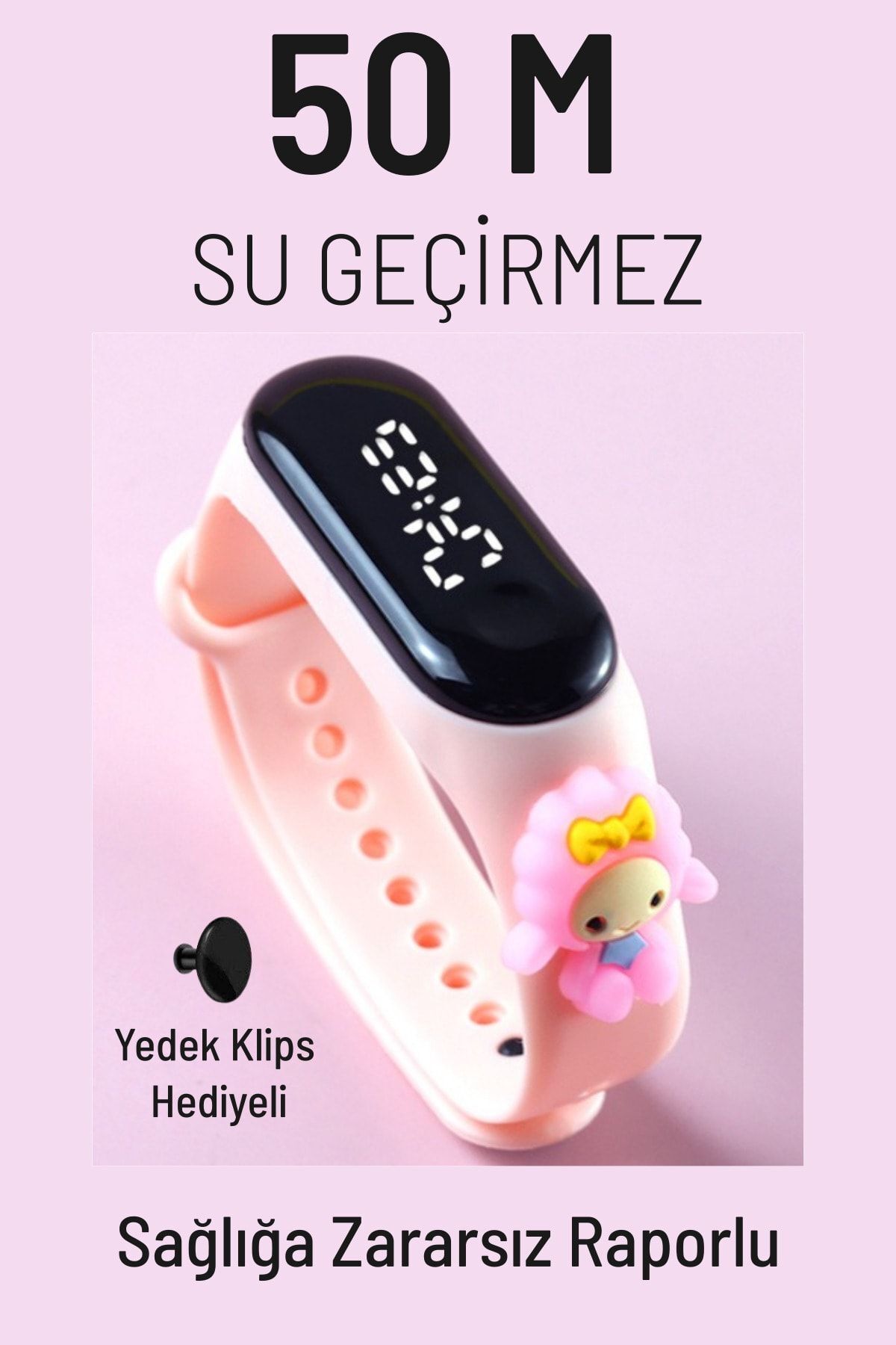 Q-TİME Hello Kitty My Melody Figürlü Led Dokunmatik Ekranlı Su Geçirmez Dijital Çocuk Ve Genç Kol Saati