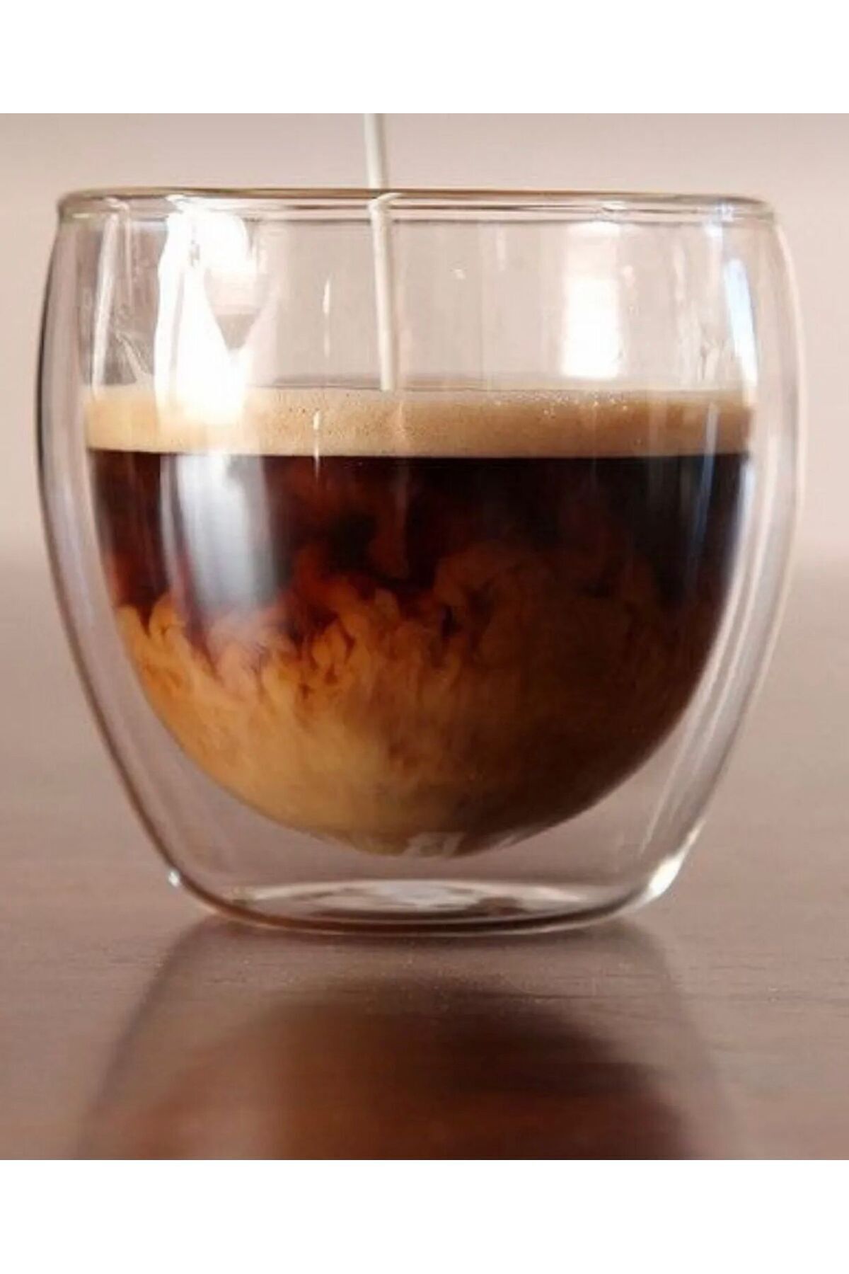 FASTSELLER Kulpsuz Çift Cidarlı 1 Adet Espresso Cam Bardağı