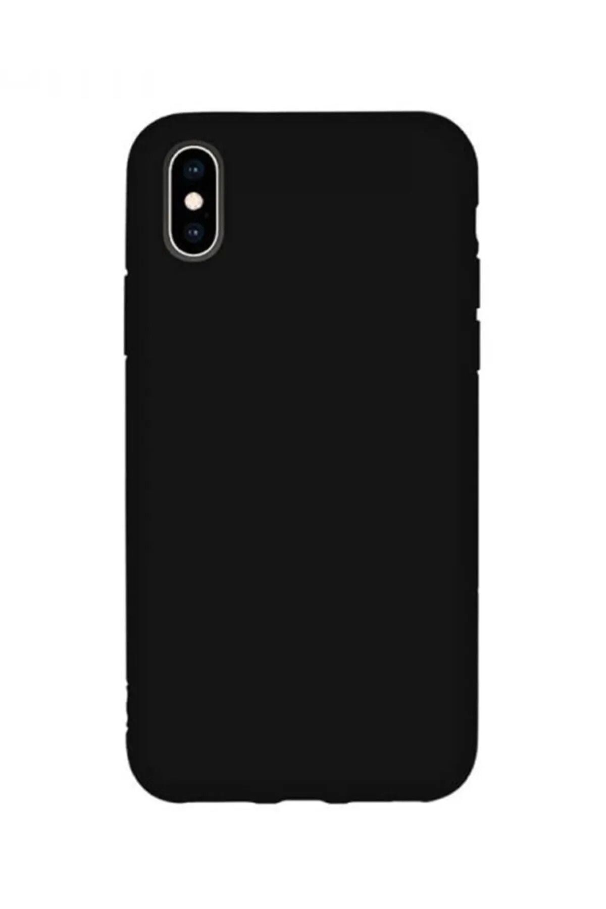 KVK PRİVACY Iphone X/xs Uyumlu Içi Kadife Lansman Silikon Kılıf Kapak Siyah