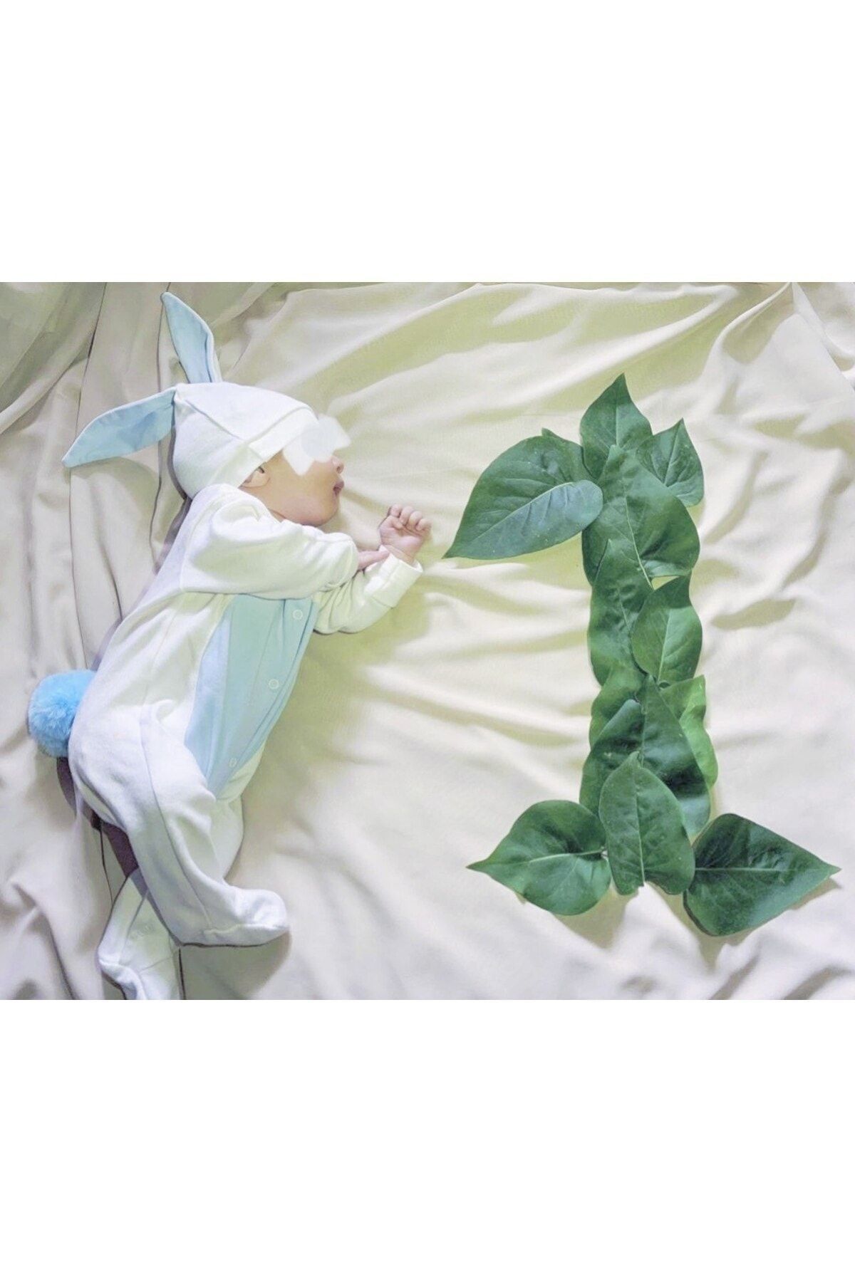 Minimus Yenidoğan Erkek Bebek Tavşanlı Tulum Hastane Çıkışı Pamuklu Yeni Doğan Bebek Tulum Takımı Mavi