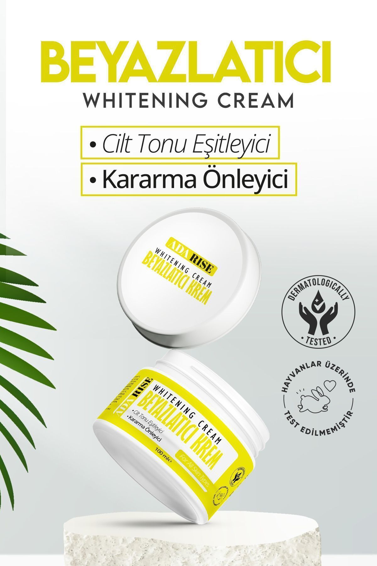 ADARİSE Koltuk Altı-diz-dirsek Ve Bikini Bölgesi Cilt Beyazlatıcı Krem 100 ml Skin Whitening Cream