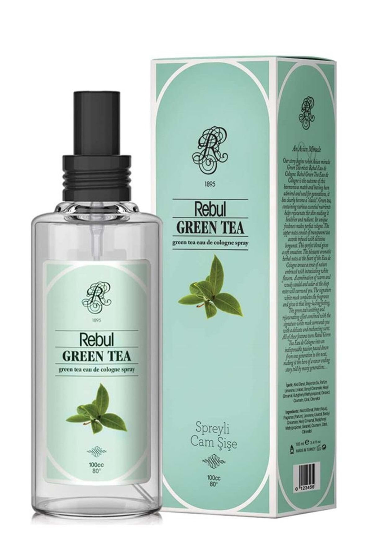 Rebul Green Tea 100 ml Spreyli Kolonya
