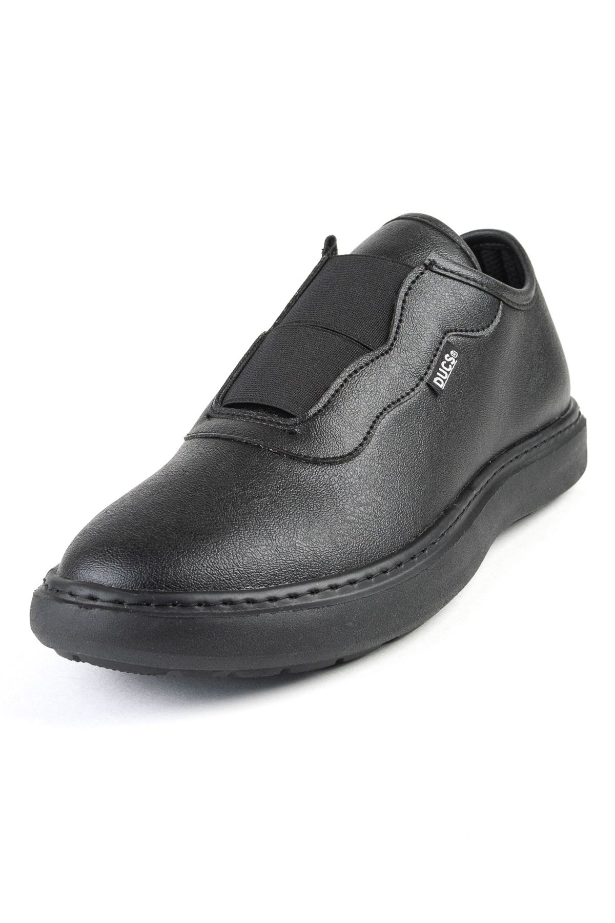 DUCS Ultra Hafif Sneaker Rahat Loafer Ayakkabı Esnek Yürüyüş Ayakkabısı Unisex Casual Ayakkabı Siyah