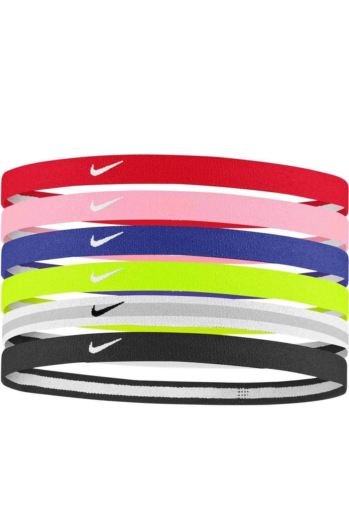 Nike Y Swoosh Sport Headbands 6 Pk Unisex Saç Bandı N.100.3042.966.os-çok Renkli