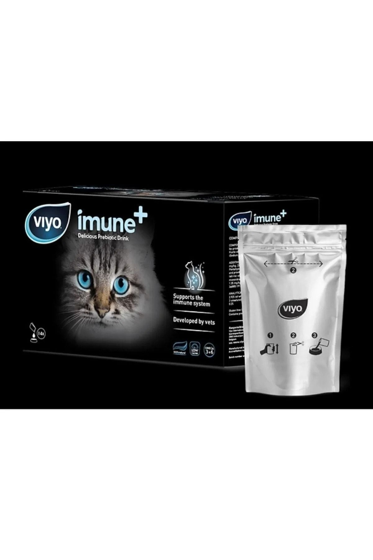 Viyo | Imune | Kedi | Prebiotik Ek Besini | 14x30ml | 14 Adet | Imunecat |