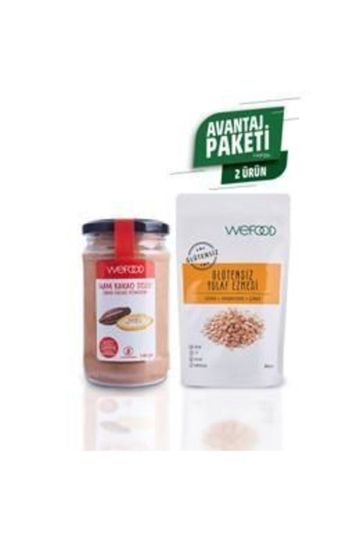 Wefood Glütensiz Yulaf Ezmesi 300 Gr + Ham Kakao Tozu 140 Gr Avantaj Seti