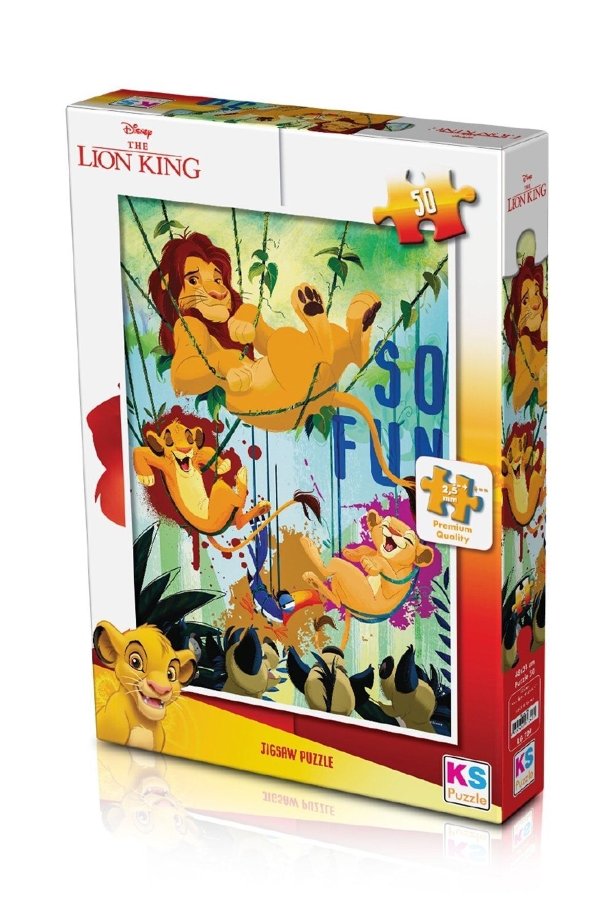 Genel Markalar Akdenizpos Ug01 Puzzle 50 Parça Lion King Aslan Kral (Yeni)