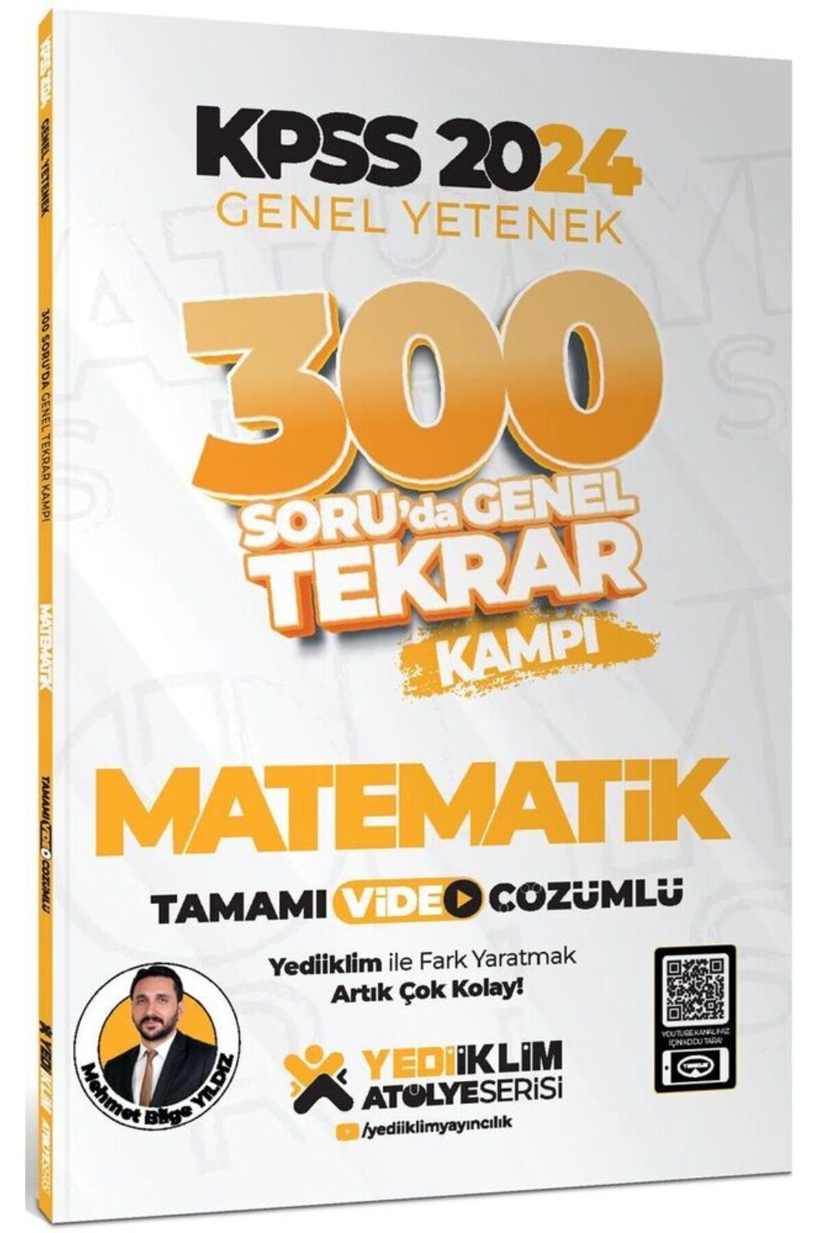 Yediiklim Yayınları Yediiklim 2024 KPSS Genel Yetenek Matematik 300 Soruda Tamamı Video Çözümlü Genel Tekrar Kampı