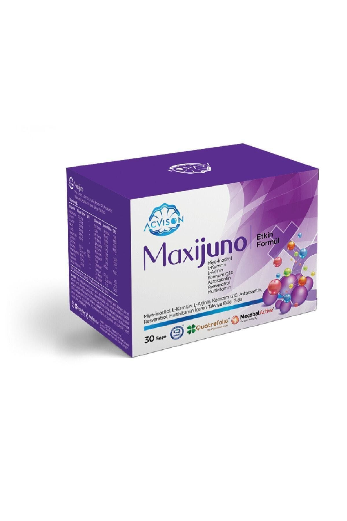 Acvison Maxijuno Kadınlara Özel Miyo-inositol L-arjinin L-karnitin Koenzim Q10 Içeren Multivitamin 30 Saşe