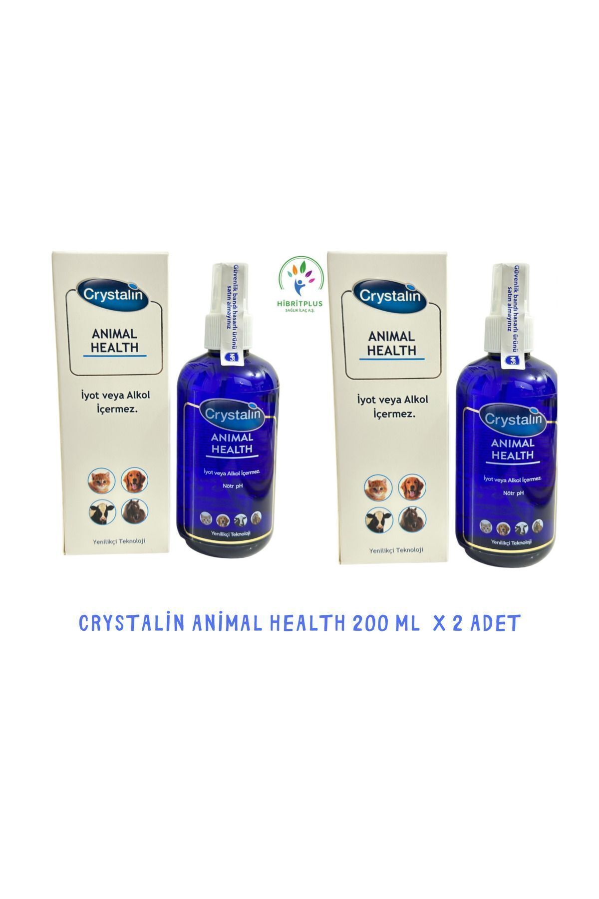 Crystalin Kedi Köpek Dezenfektanı 250 ml X 2 Adet Pufivet